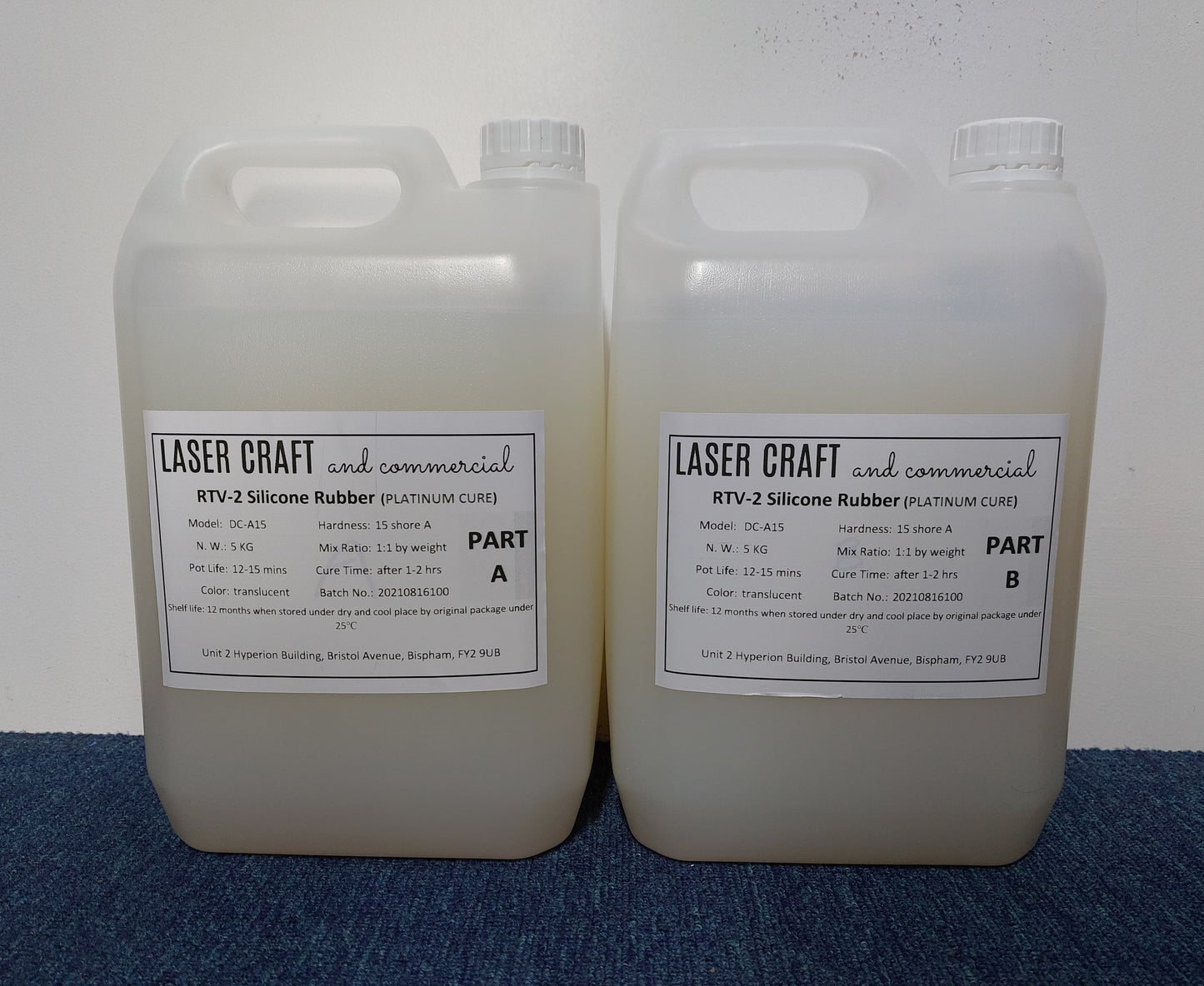 RTV-2 Silicone Rubber (Platinum Cure) 10kg KIT (UK MAINLAND ONLY)