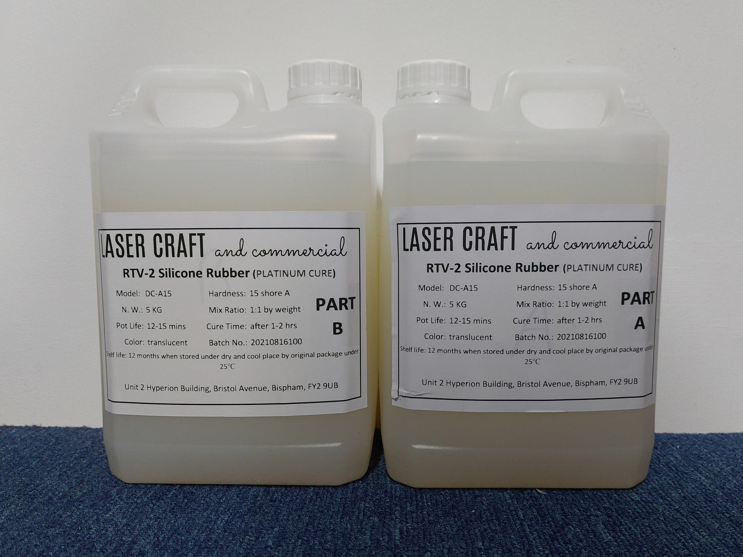 RTV-2 Silicone Rubber (Platinum Cure) 5kg KIT (UK MAINLAND ONLY)