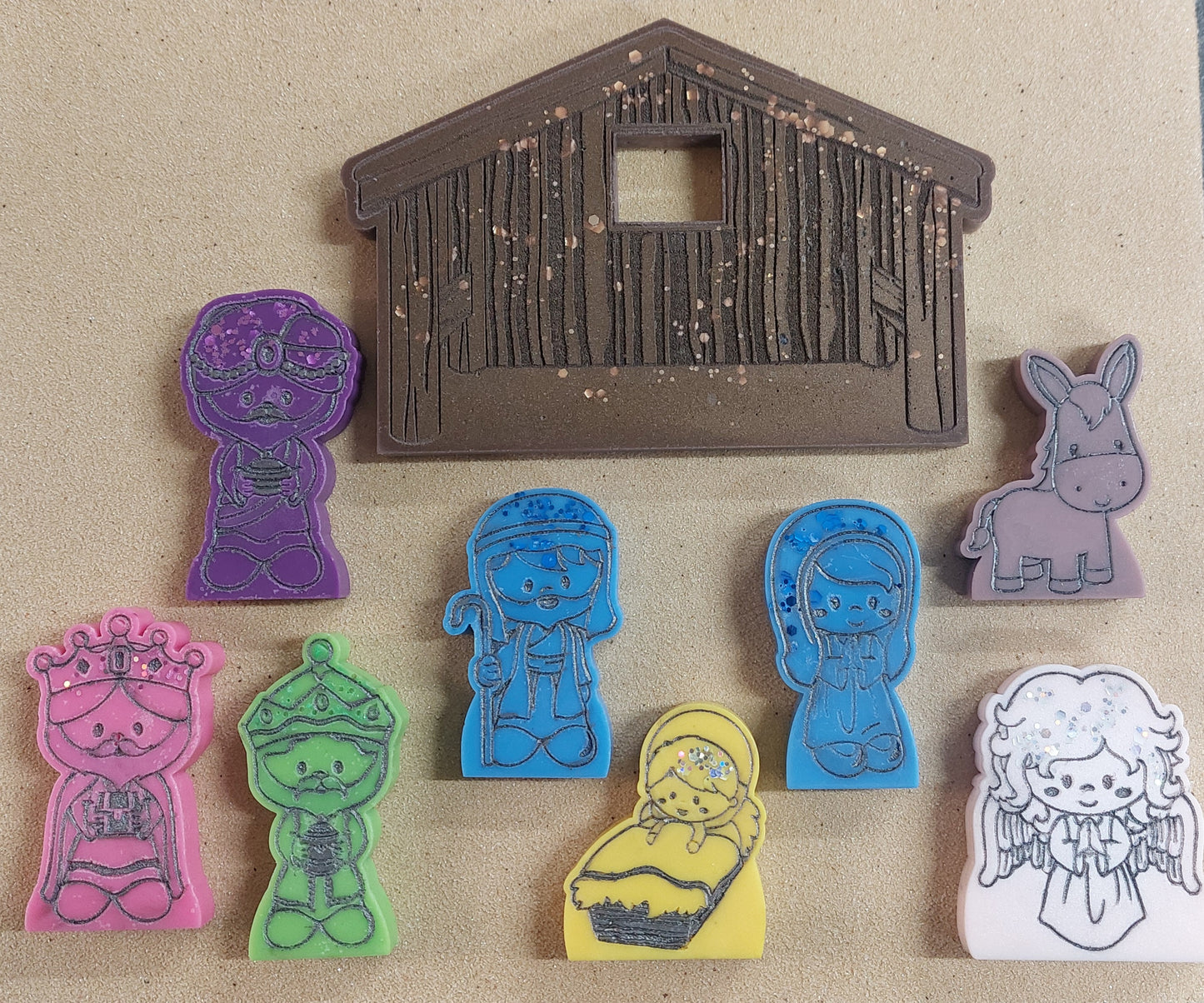 Christmas Nativity 3 Piece Silicone Mould Set