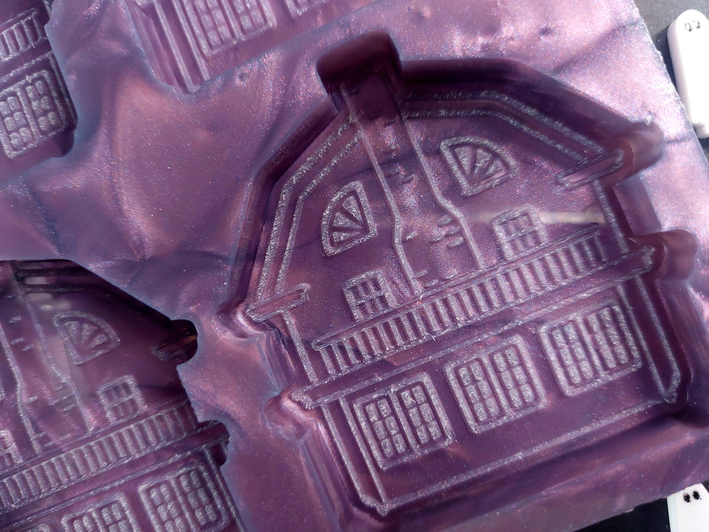 Amityville House 6 Cell Silicone Mould for wax, resin and more