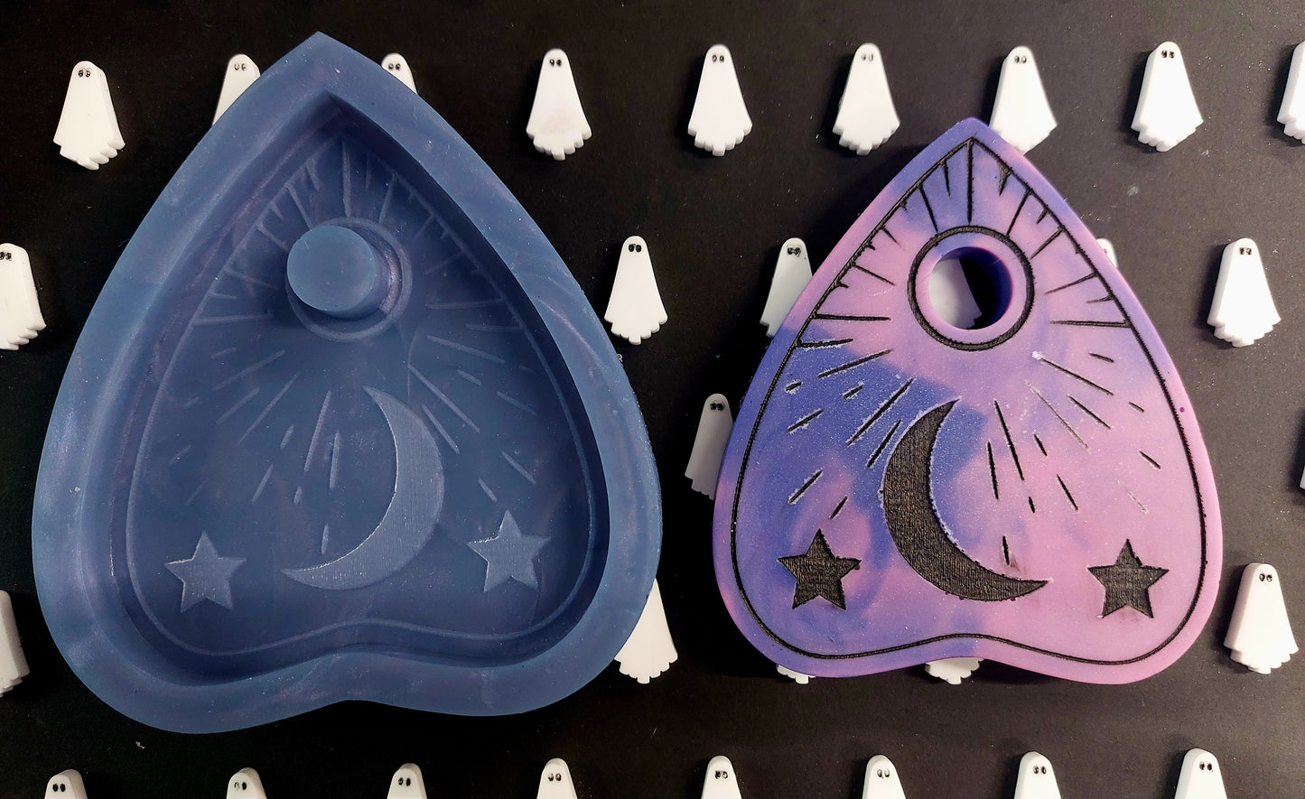 Moon Planchette Silicone Mould for wax, resin, jesmonite, soap etc