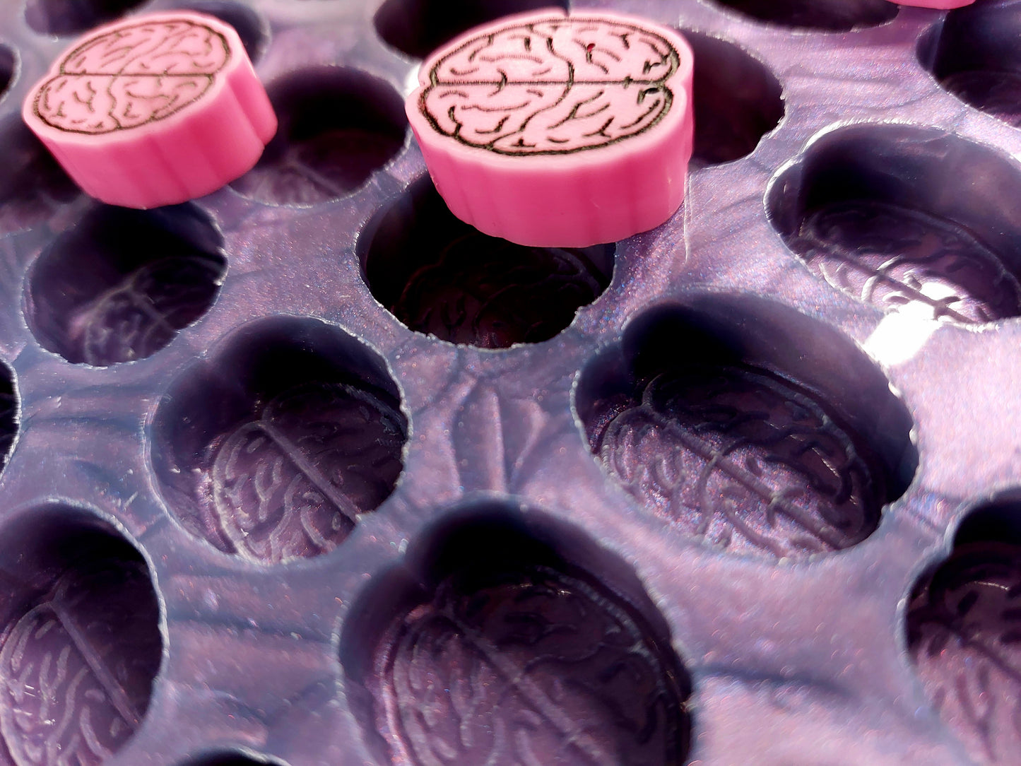 Mini Brain Silicone Mould for wax, resin, jesmonite, soap etc