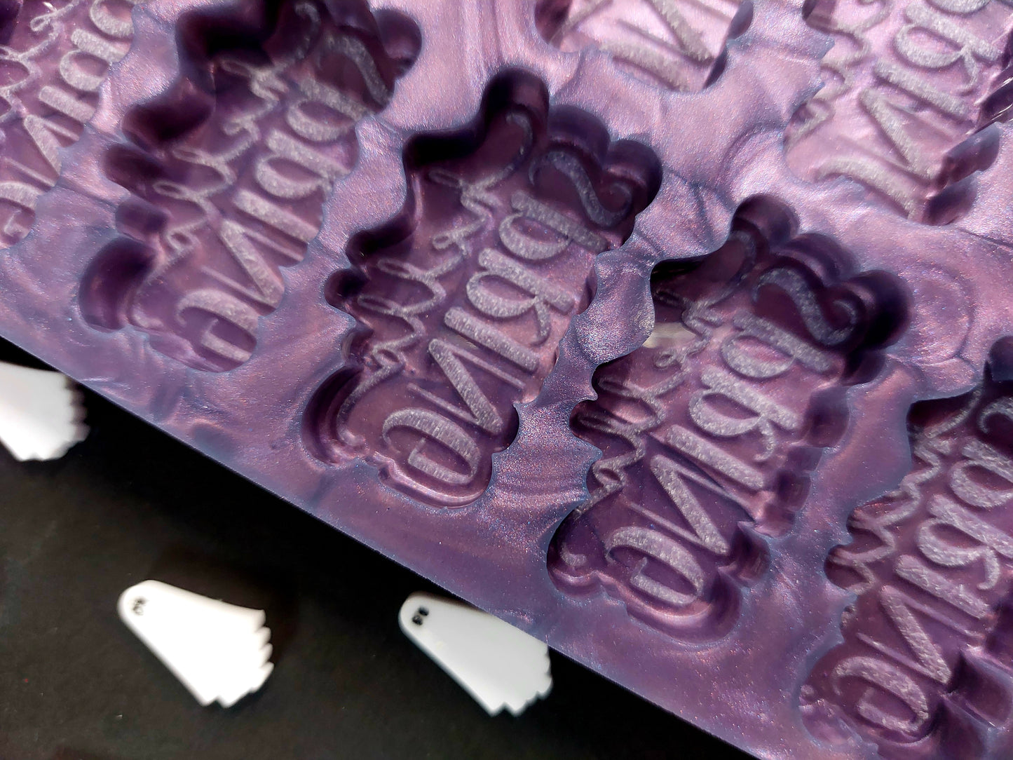 Hello Spring 10 cell Silicone Mould for wax, resin, jesmonite, soap etc