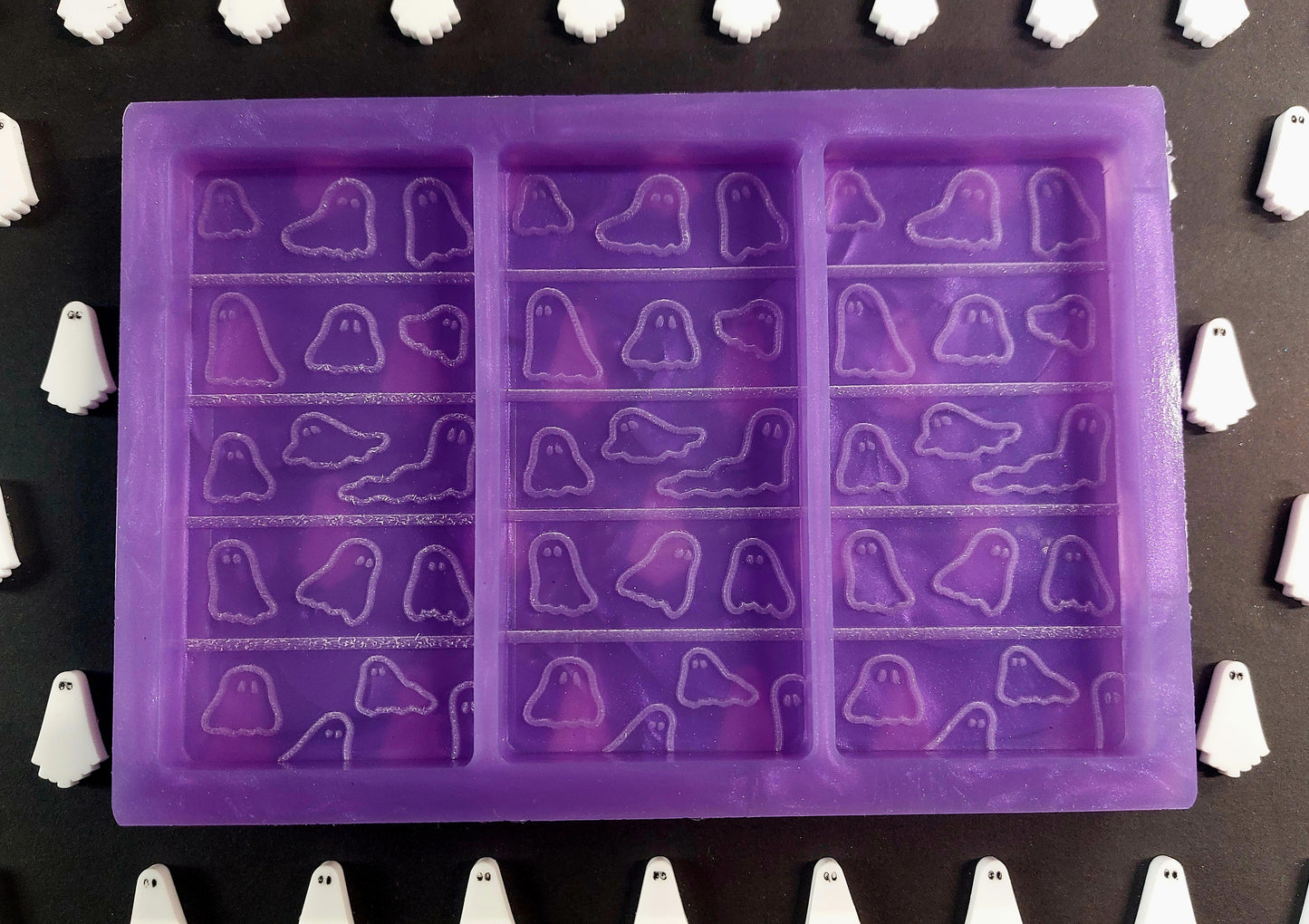 Ghost Triple Snapbar Mould Silicone Mould for wax, resin and more
