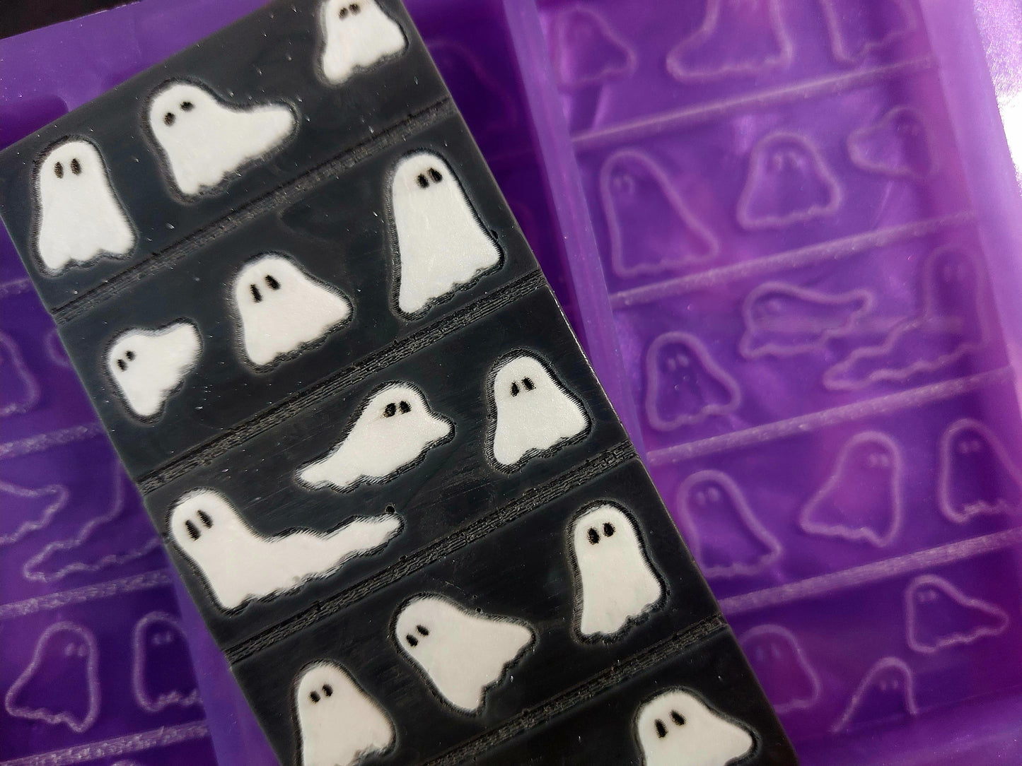 Ghost Triple Snapbar Mould Silicone Mould for wax, resin and more