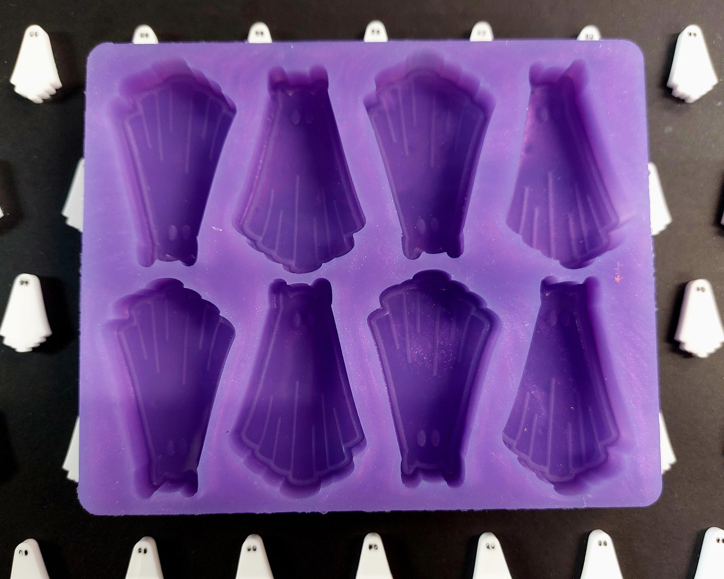 Devil Ghost 8 Cell Silicone Mould for wax, resin, soap etc HB size