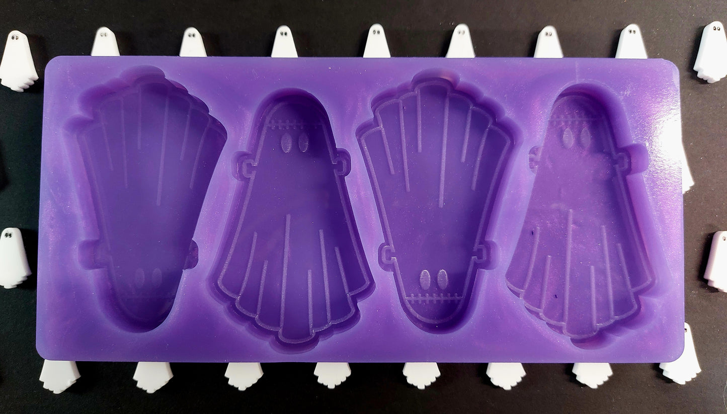 Big Frankenstein Ghost 4 cell Silicone Mould for wax, resin, soap etc