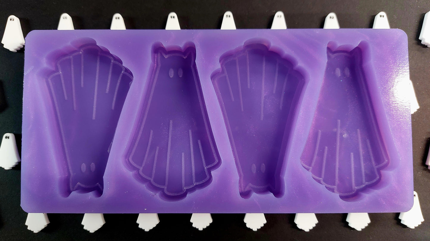 Big Devil Ghost 4 cell Silicone Mould for wax, resin, soap etc