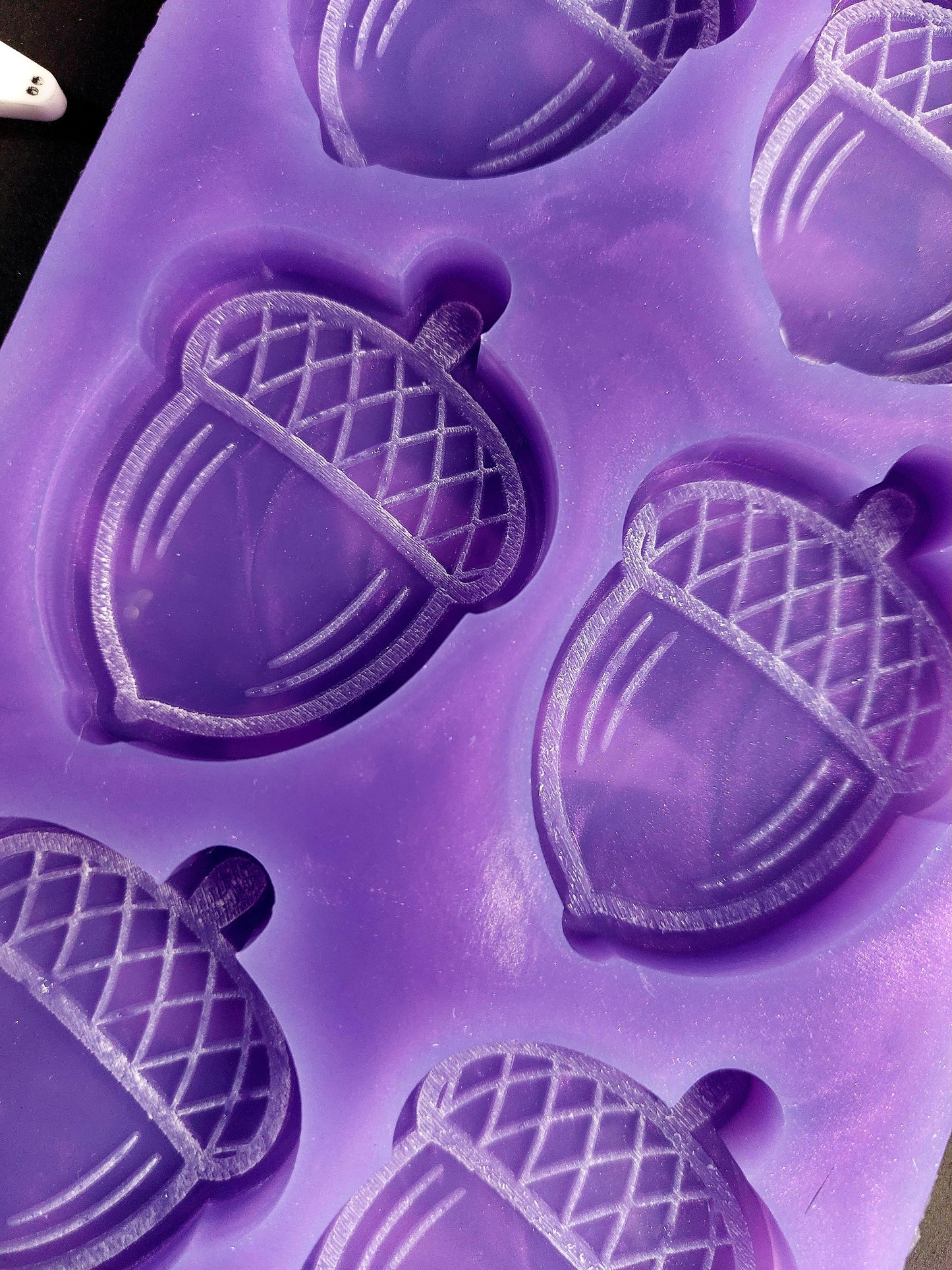 Acorns 6 Cell Silicone Mould for wax, resin, jesmonite, soap etc