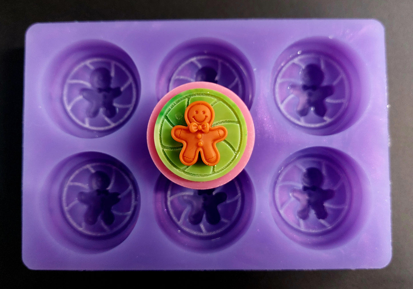 Gingerbread Tops Silicone Mould for wax, resin, jesmonite, soap etc