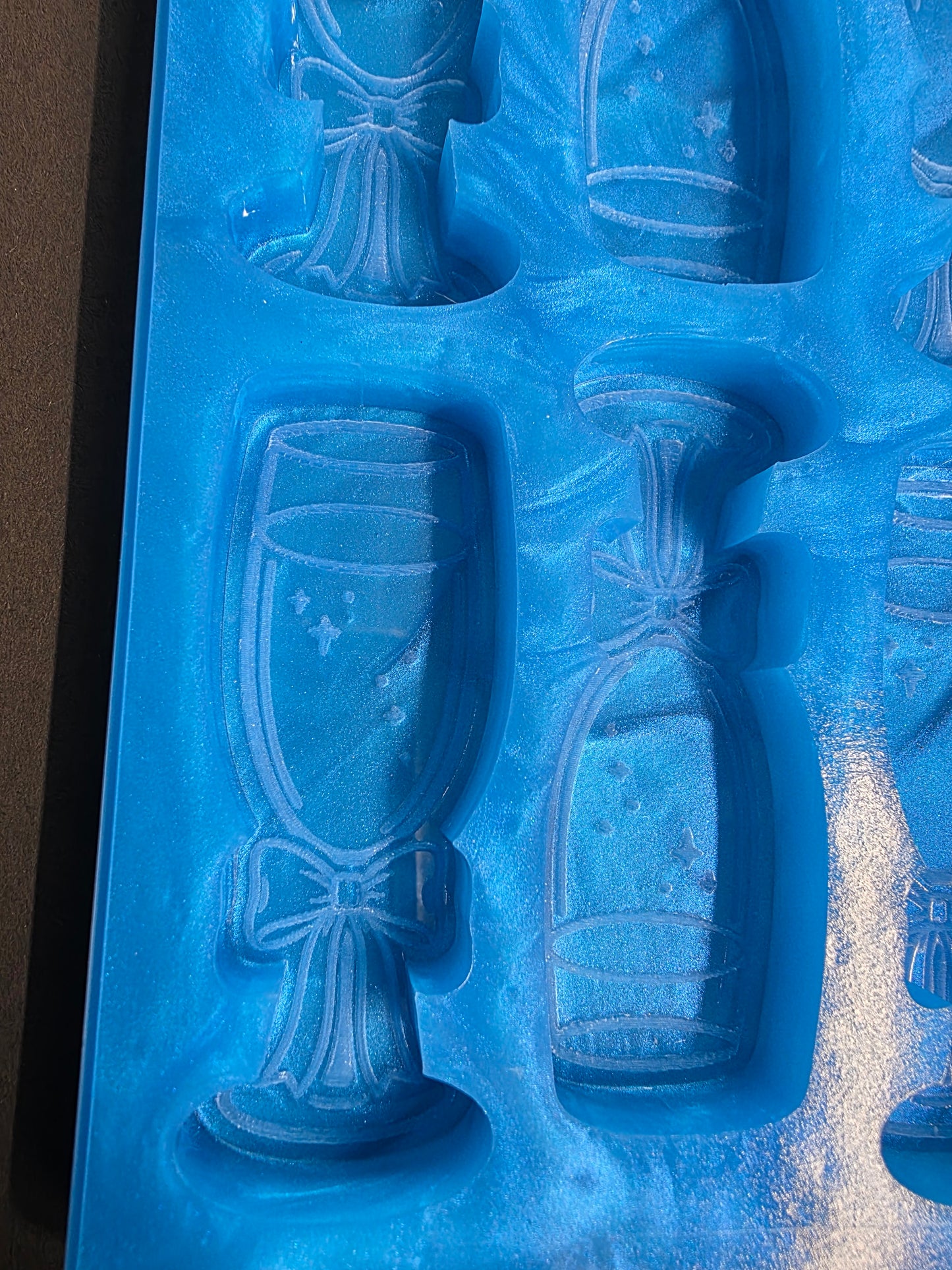 Wedding/Celebration Glass 6 Cell Silicone Mould for wax resin soap