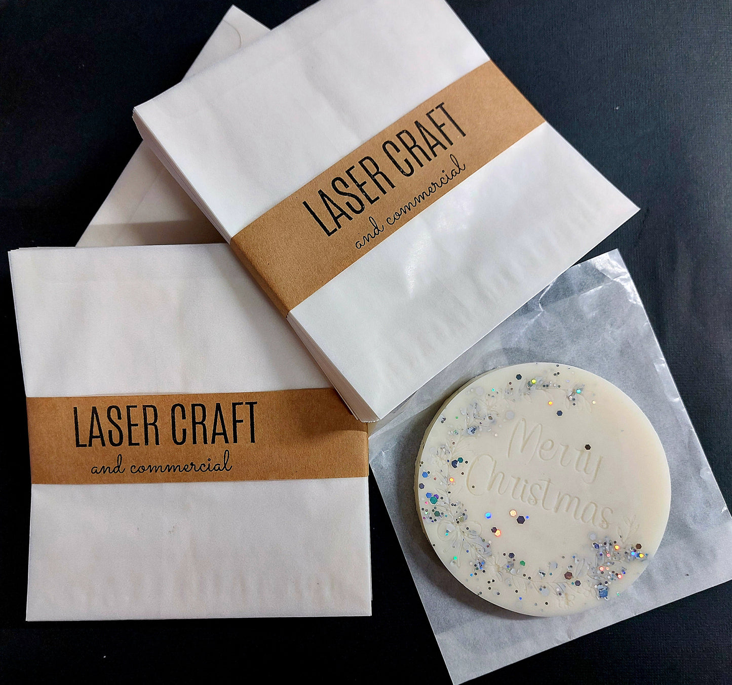 Glassine Bags For Wax Melts. Snap bar, Sample or Square Bag 100 pack.
