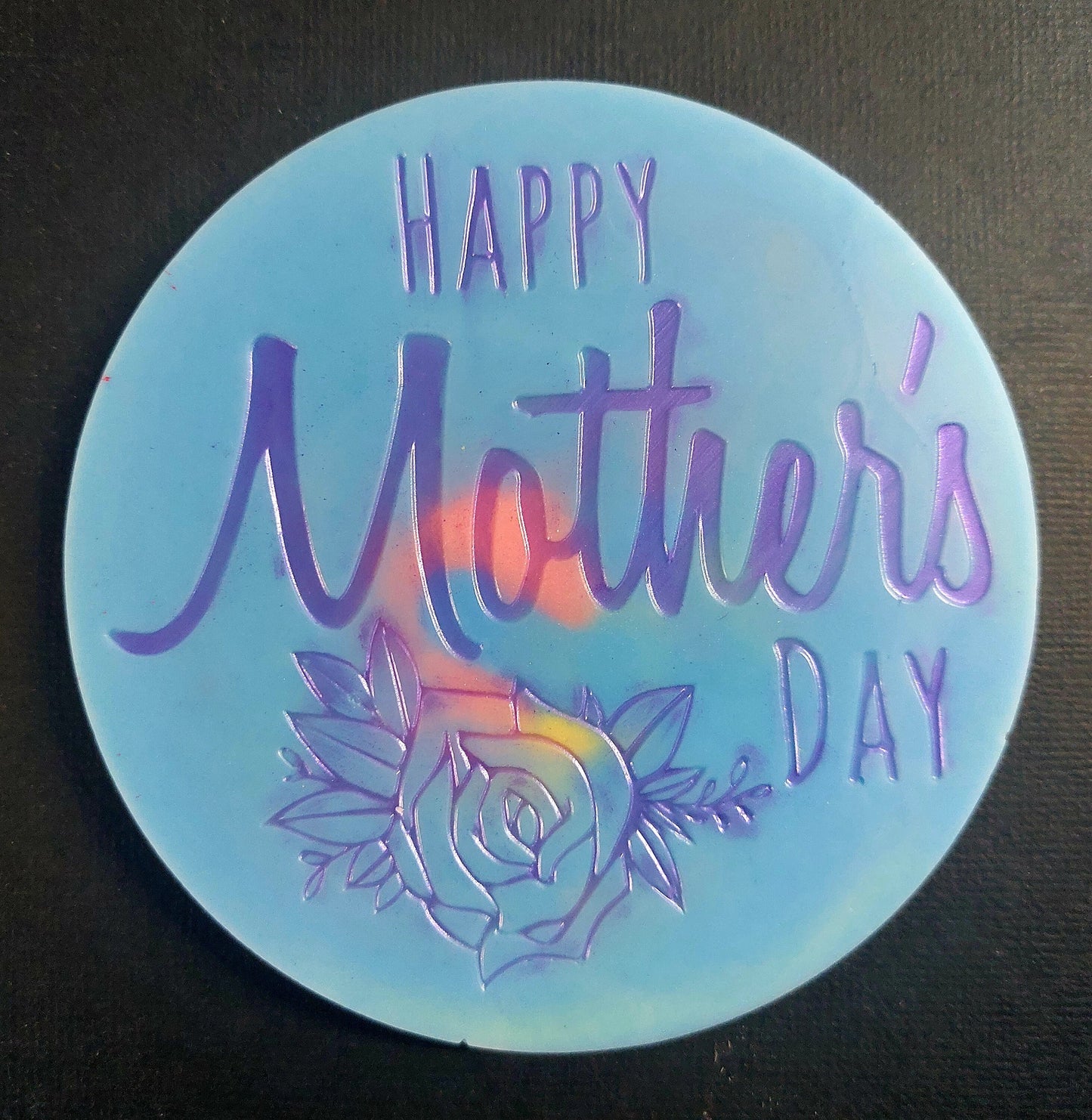 Happy Mother's Day Disc Silicone Mould for wax, resin, soap etc