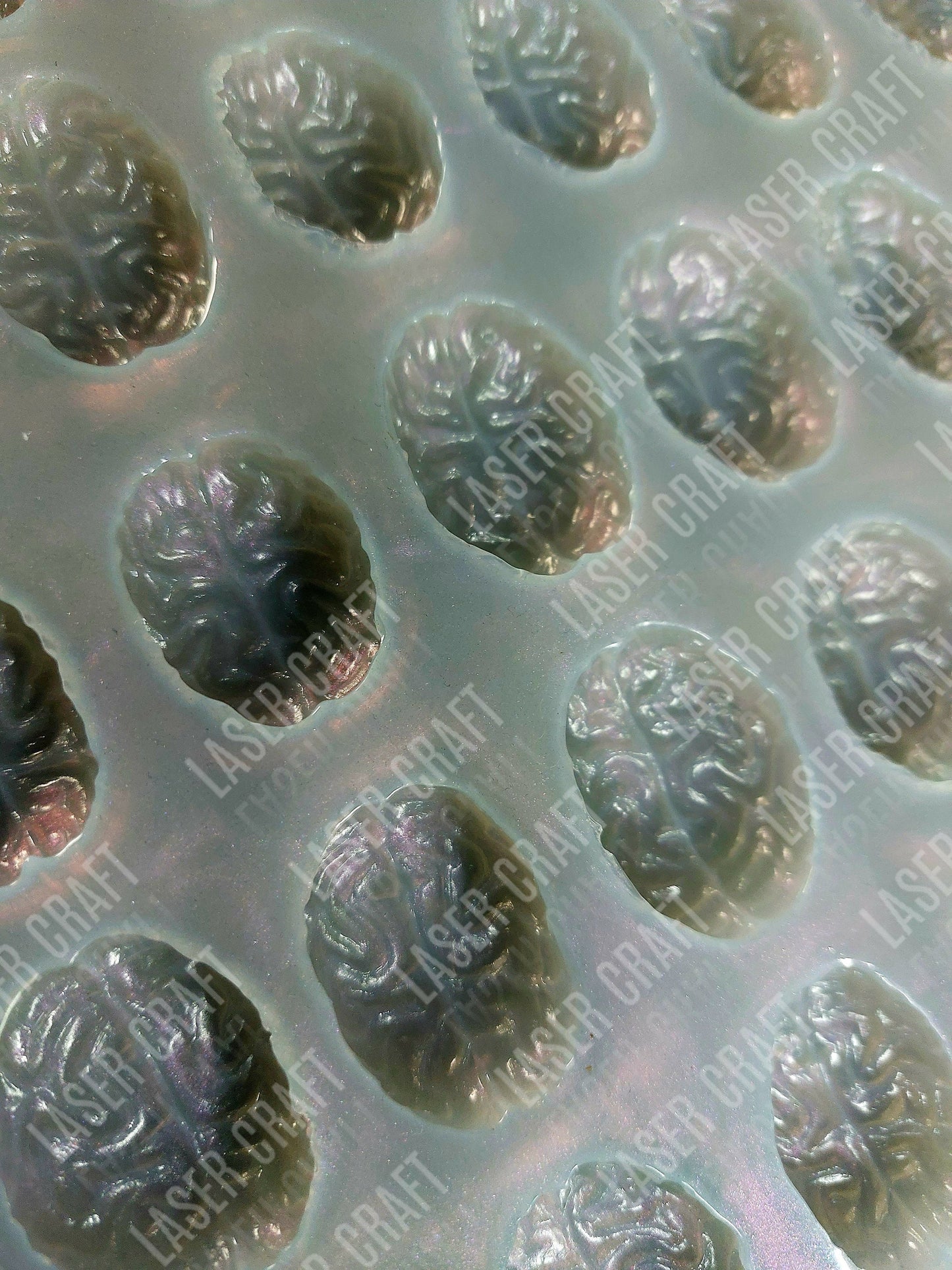 Mini Brain Silicone Mould for wax, resin, jesmonite, soap etc
