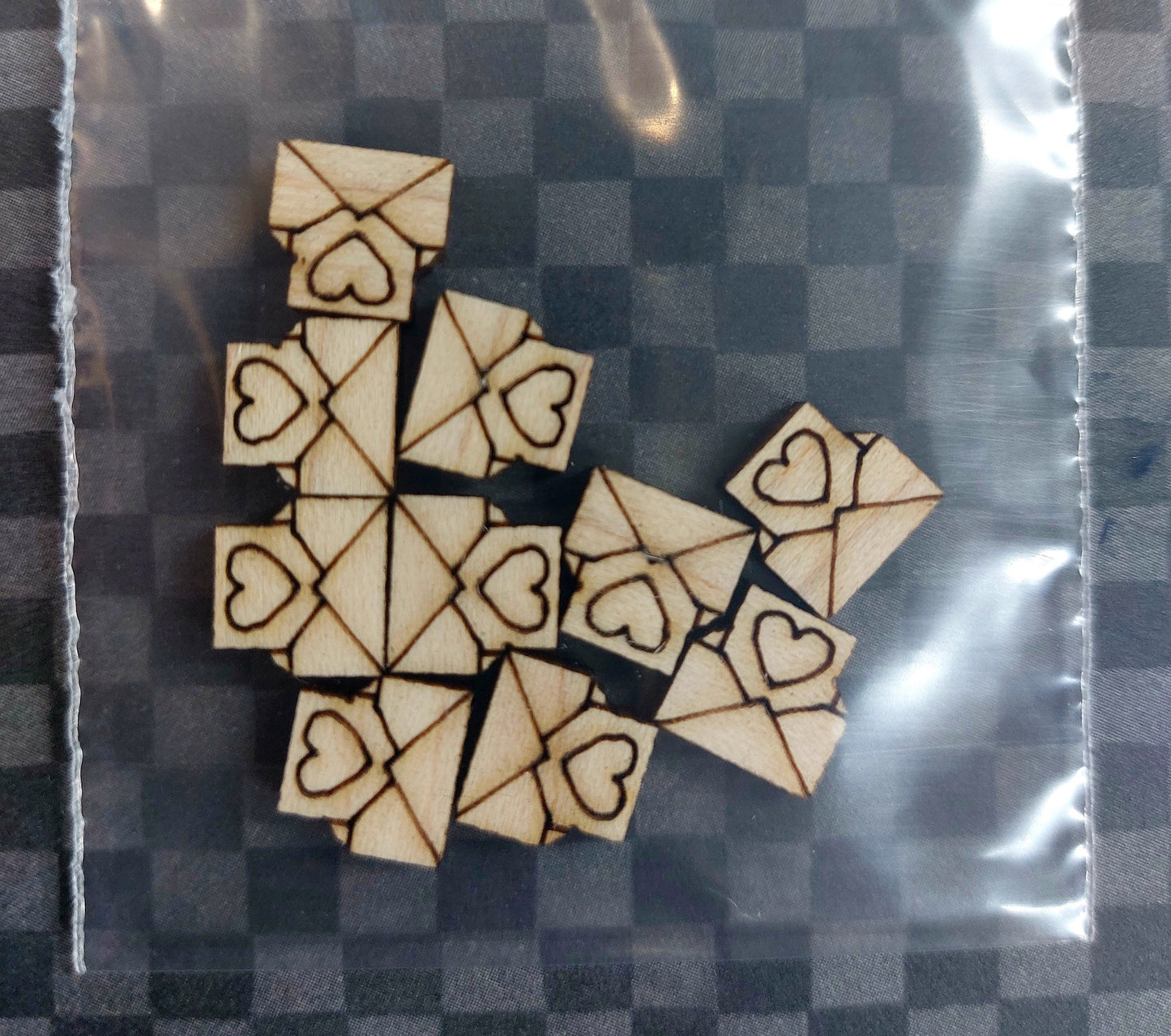 Earrings Love Letter, Laser Cut Solid Maple Wood Love Letter Earring Blanks, Jewellery Making