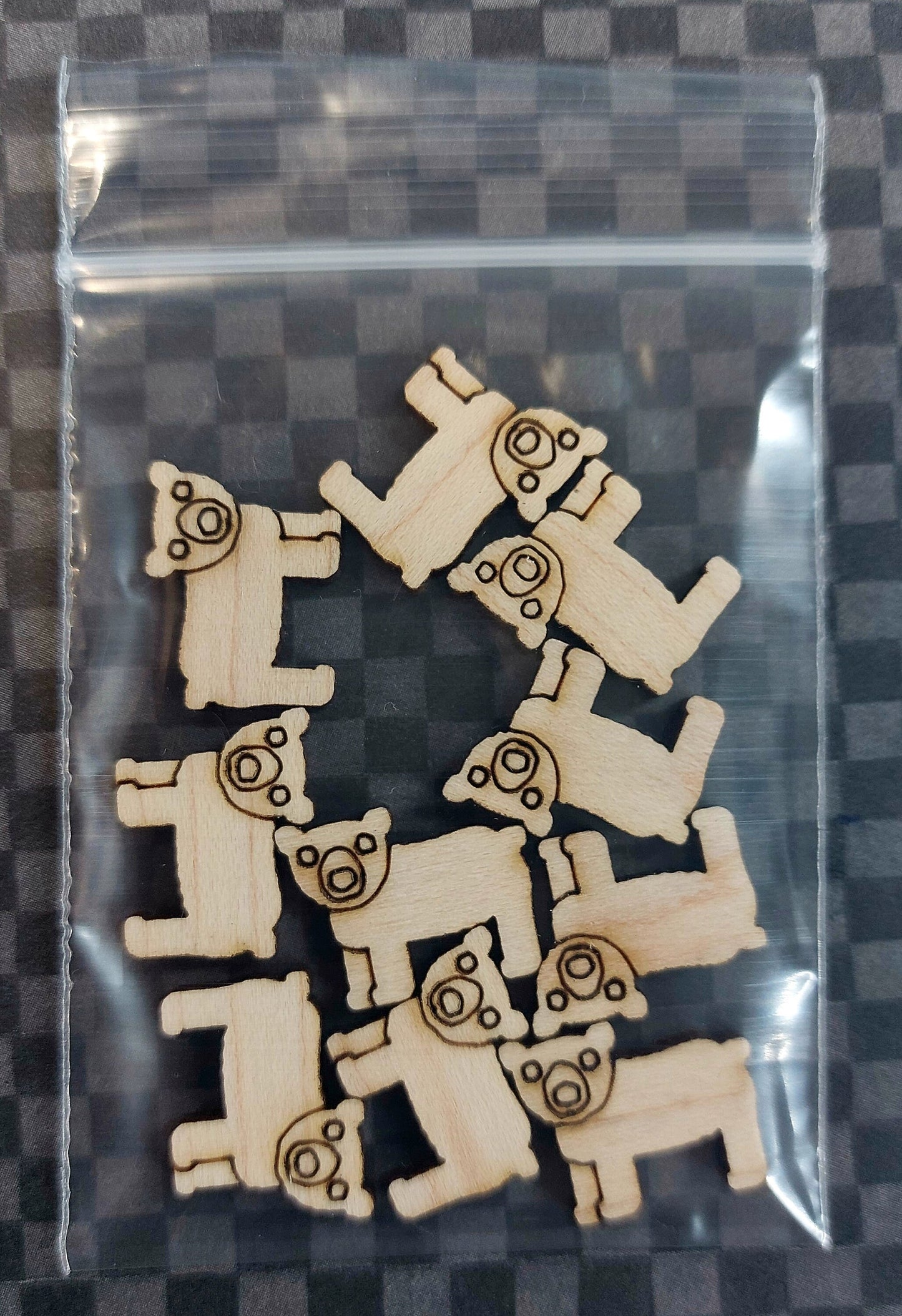 Earrings Polar Bear, Laser Cut Solid Maple Wood Polar Bear Earring Blanks, Jewellery Making