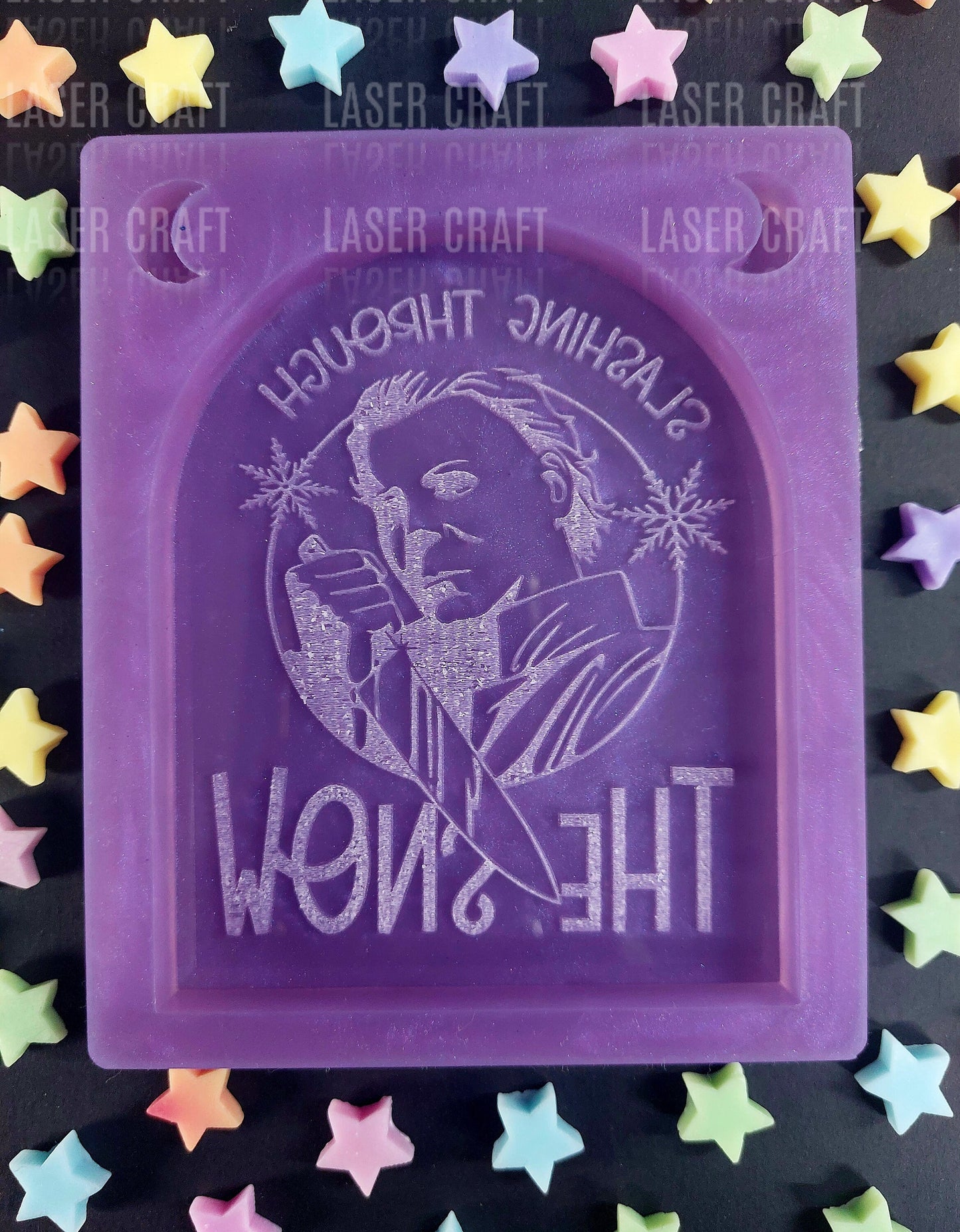 Mike Christmas Slasher Silicone Mould for wax resin soap