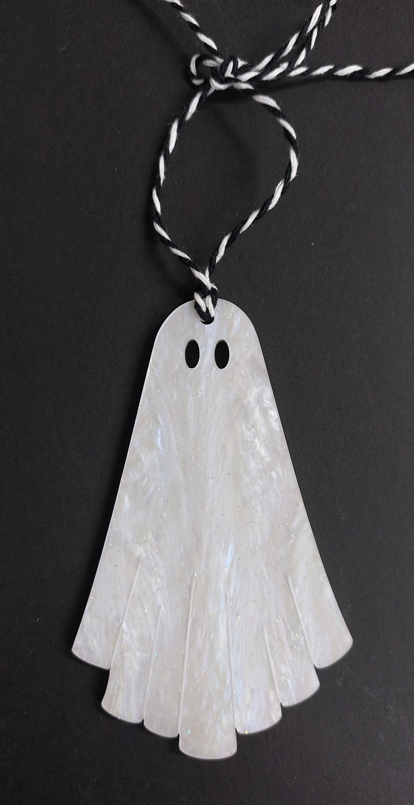 Ghost Christmas/Halloween Tree Acrylic Ornament