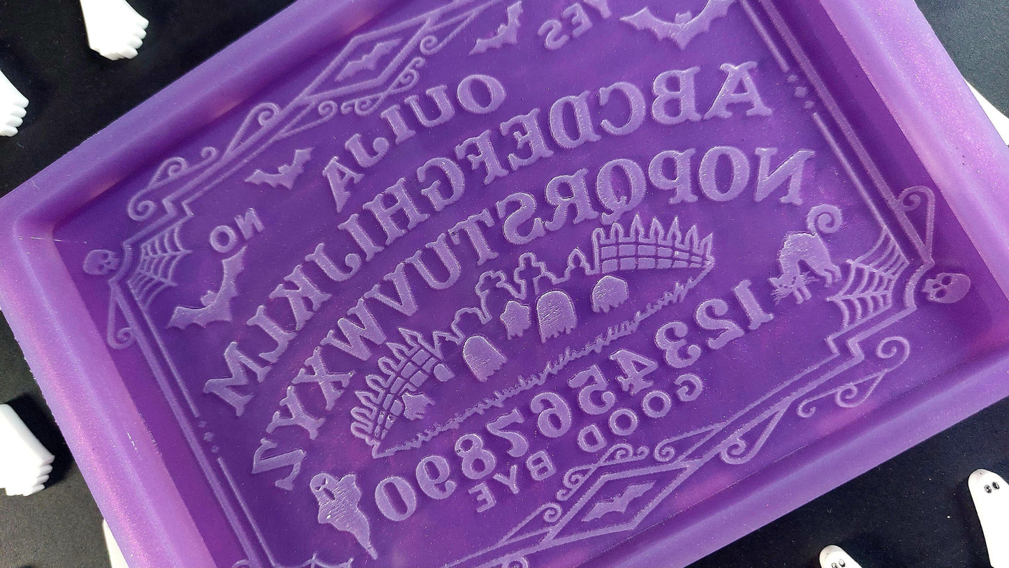 Ouija Board Silicone Mould for wax resin soap (small slab)