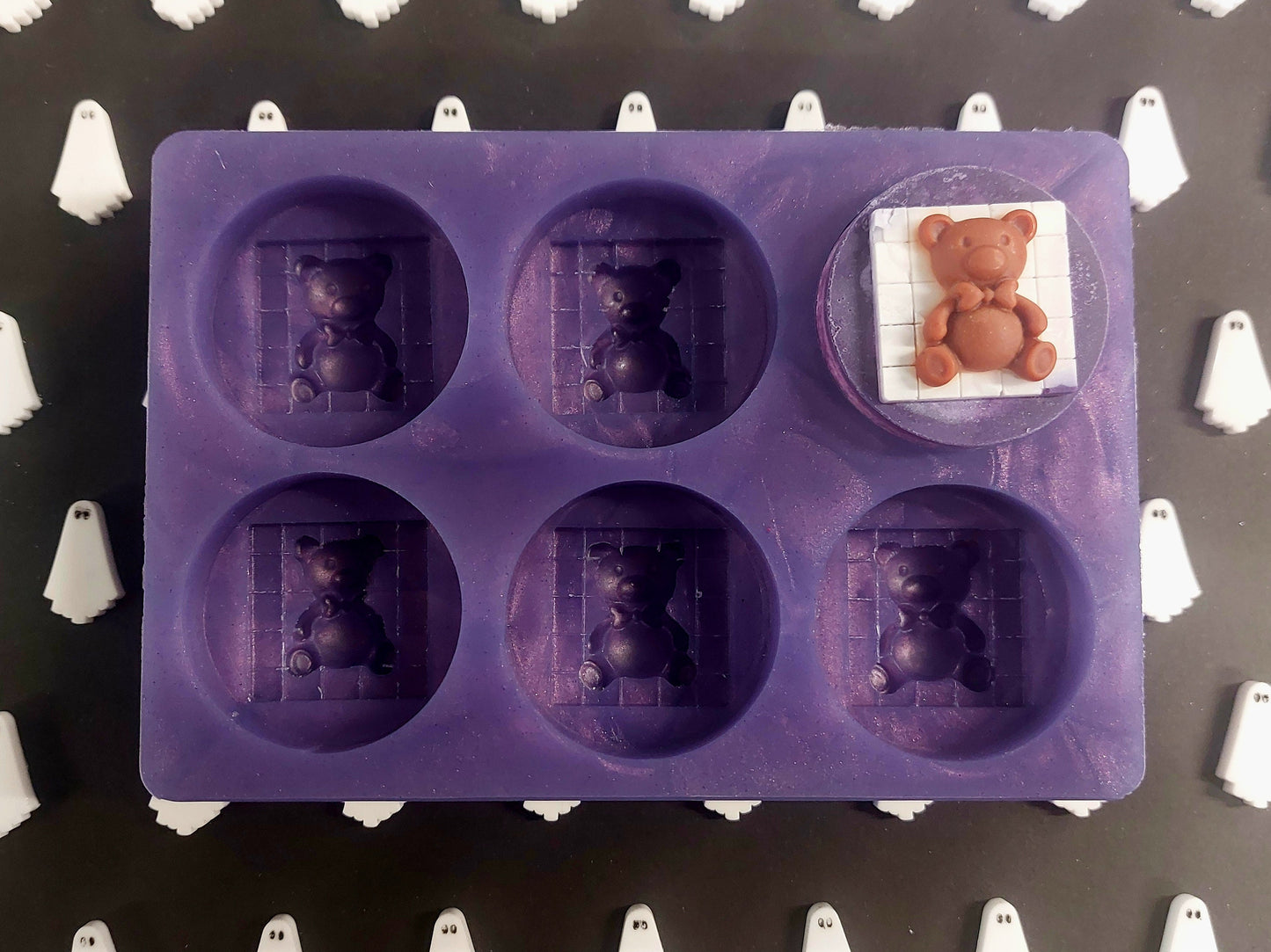 Teddy Tops Silicone Mould for wax, resin, jesmonite, soap etc