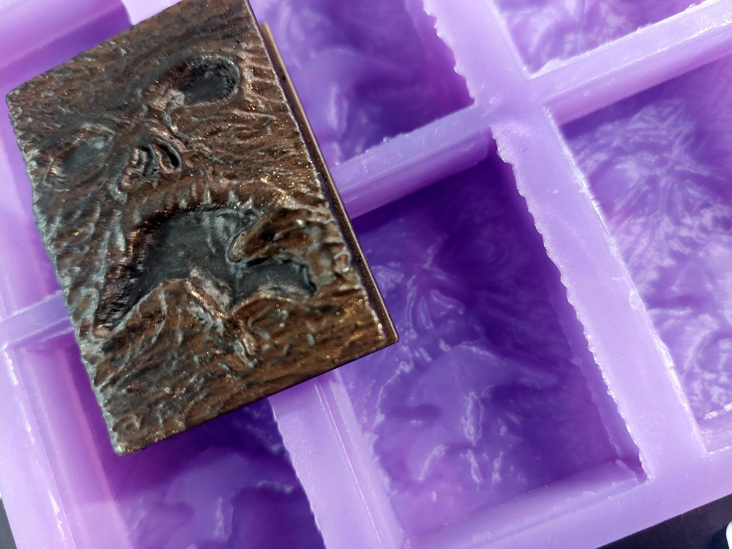 Necronomicon Book of the Dead 6 Cell Silicone Mould for wax, resin and more