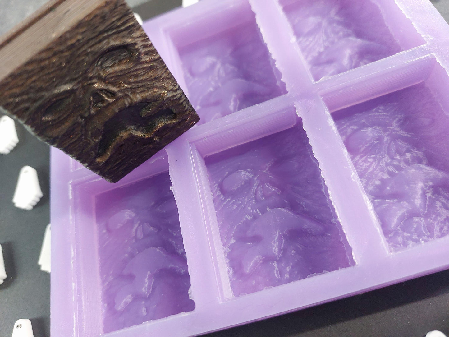 Necronomicon Book of the Dead 6 Cell Silicone Mould for wax, resin and more