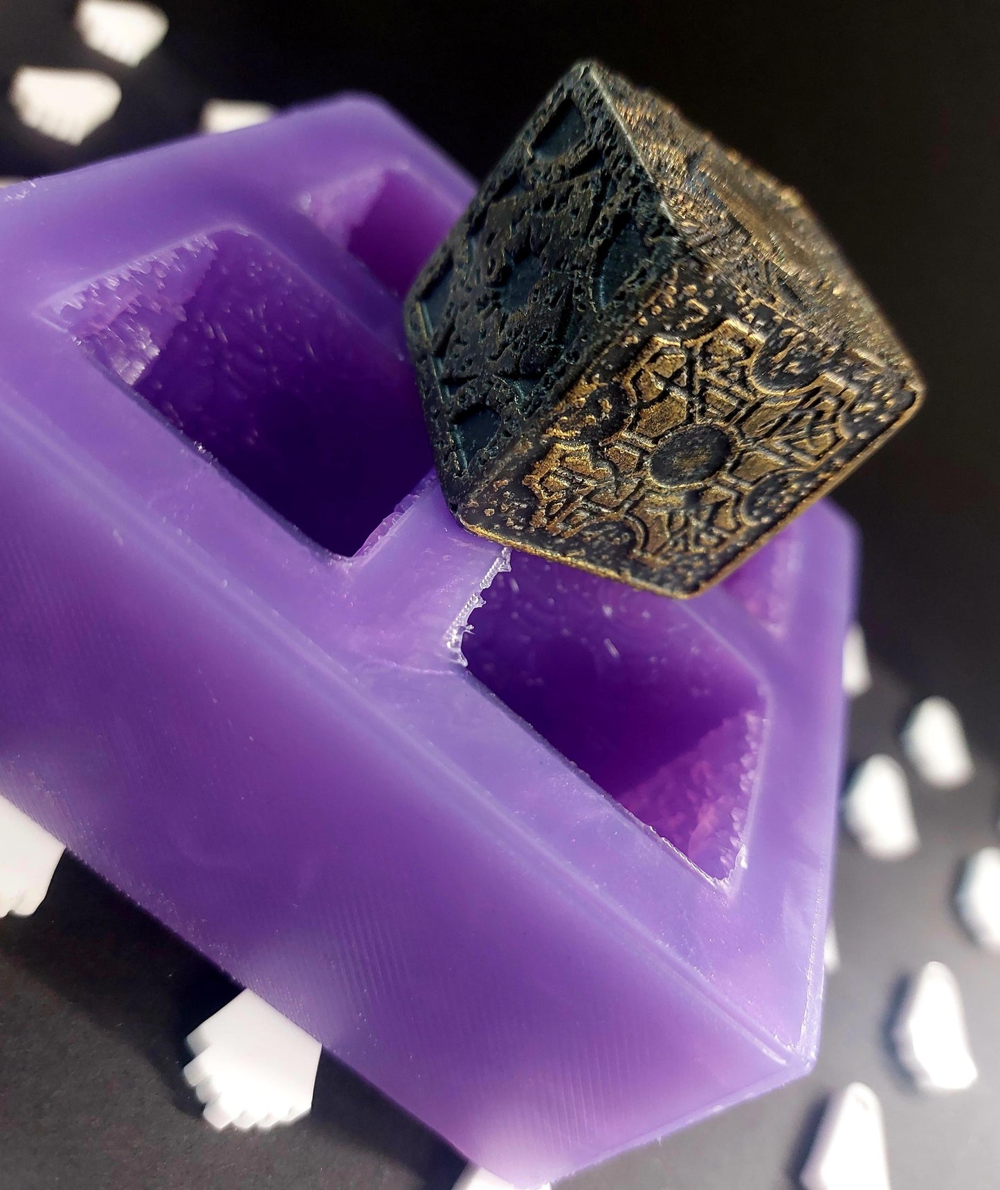 Lament Configuration Box 4 Cell Silicone Mould for wax, resin and more
