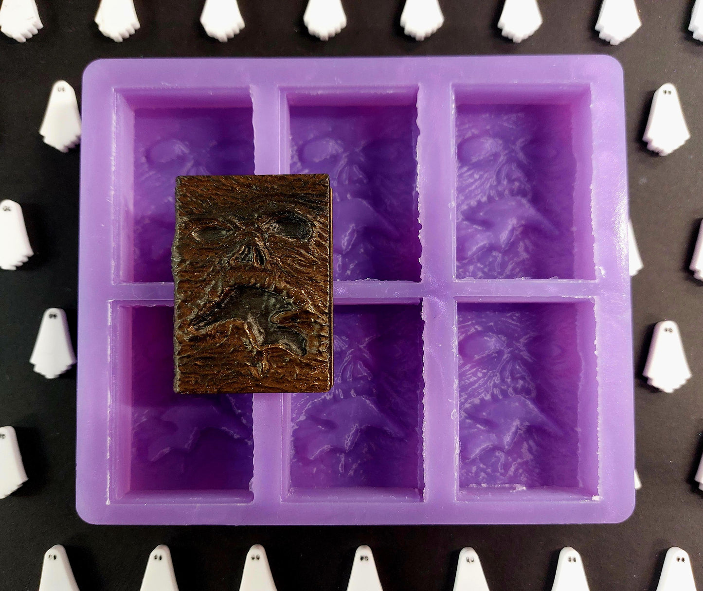 Necronomicon Book of the Dead 6 Cell Silicone Mould for wax, resin and more