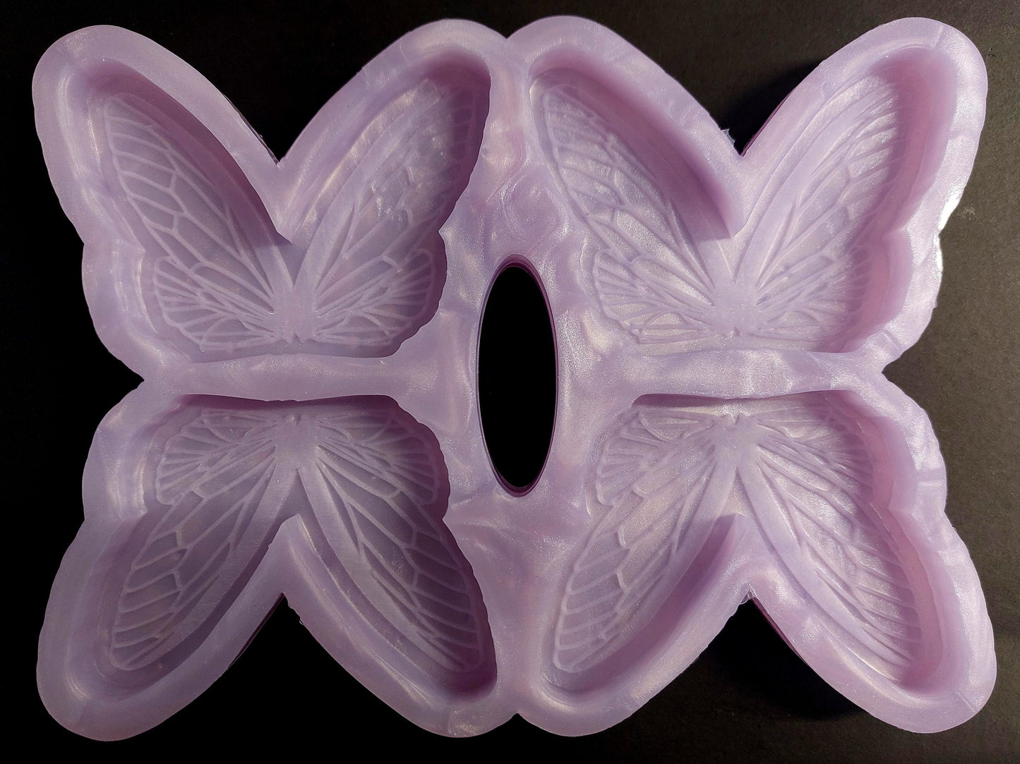 Fairy Wings 4 Cell Silicone Mould for wax melts, resin and more