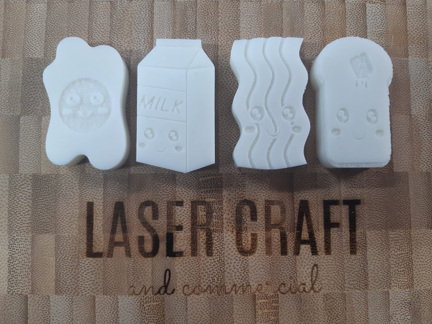 Kawaii Breakfast Silicone Mould for wax, resin and more