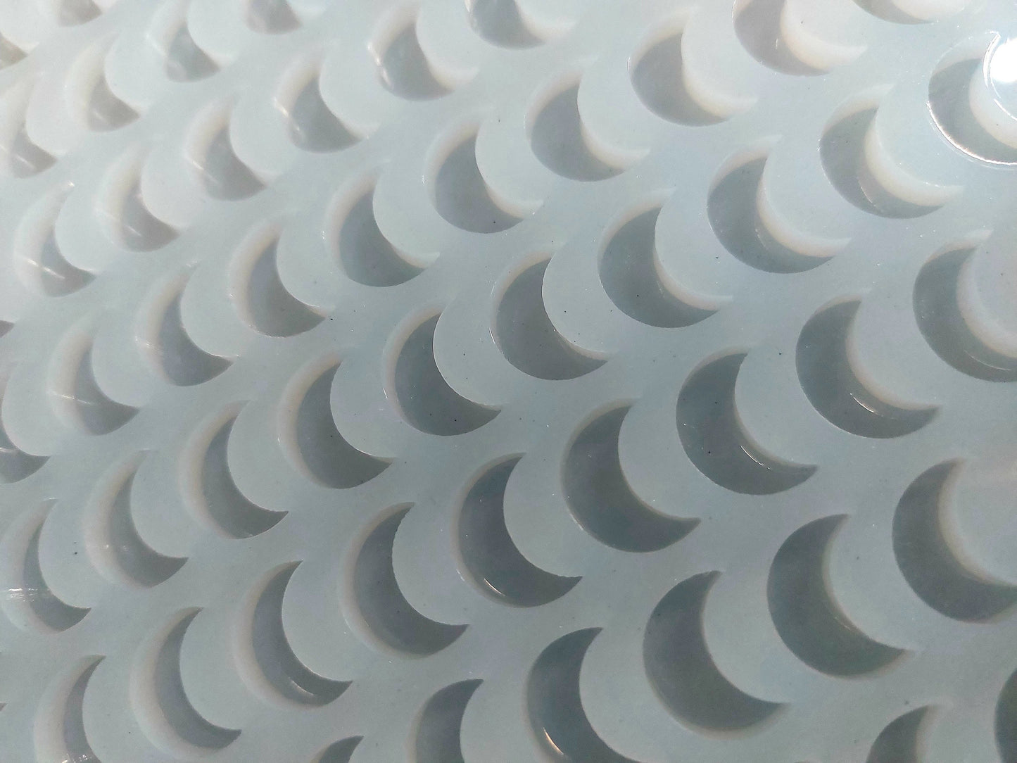 Crescent Moon Scoopable Silicone Mould for wax, resin, soap etc