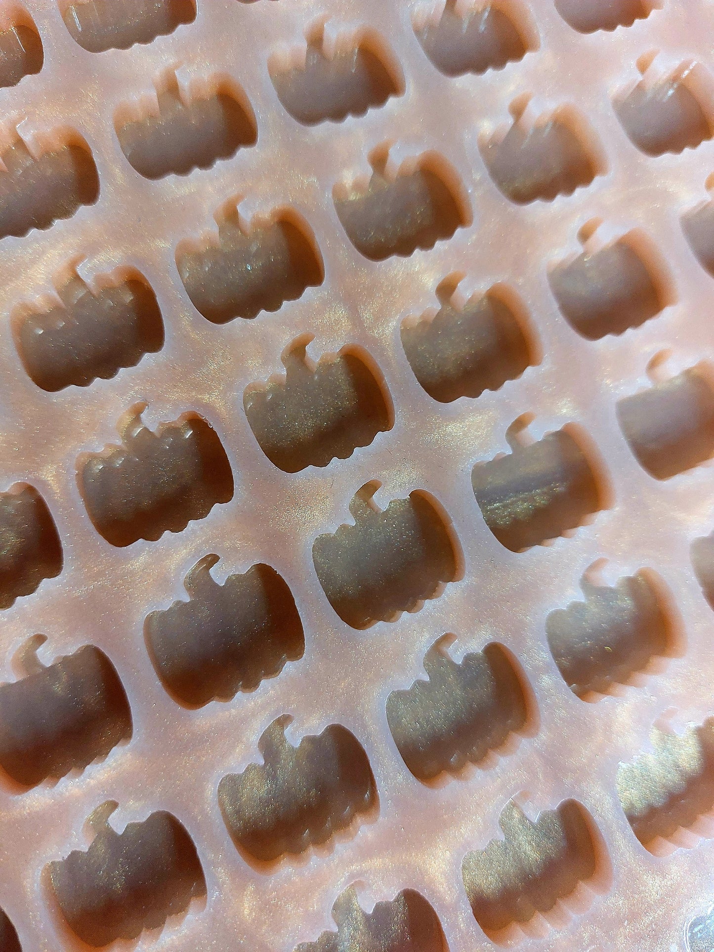 Pumpkin Scoopable Silicone Mould for wax, resin, soap etc