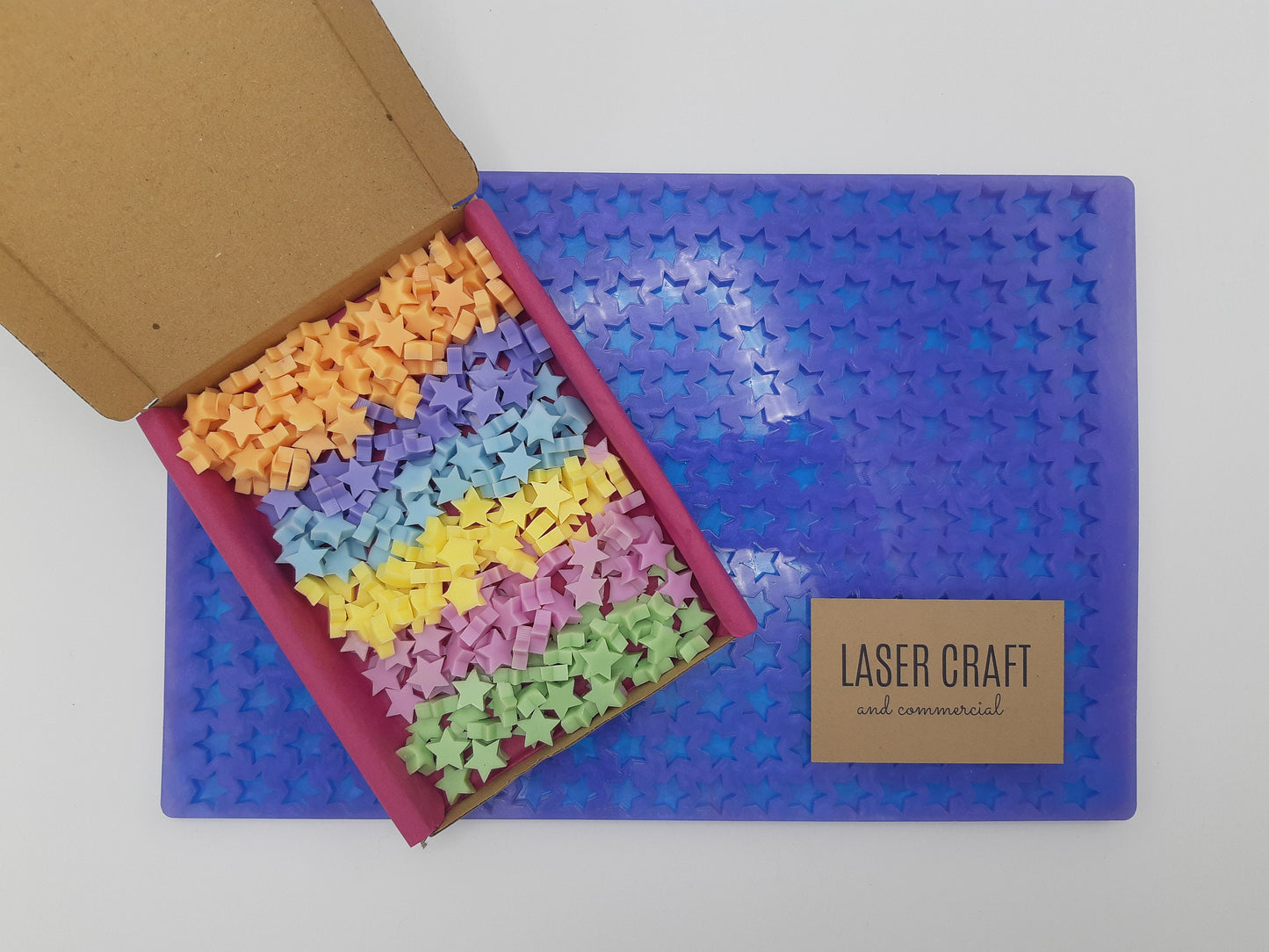 Star Scoopable Silicone Mould for wax, resin, soap etc