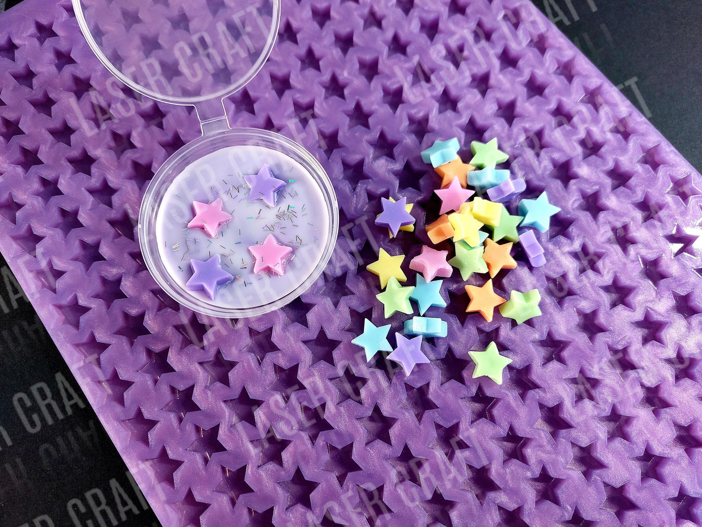 Crescent Moon Scoopable Silicone Mould for wax, resin, soap etc