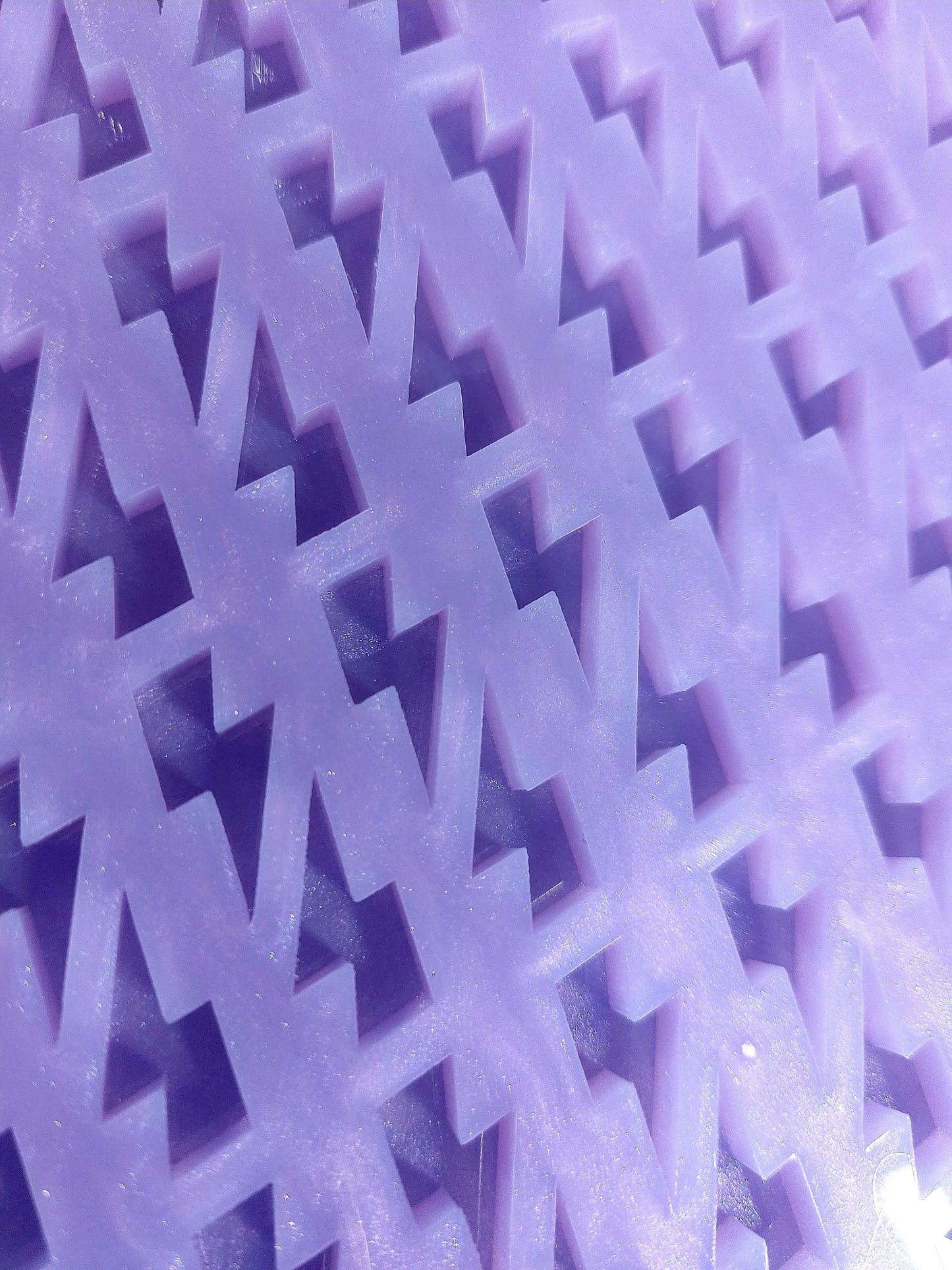 Lightning Bold Scoopable Silicone Mould for wax, resin, soap etc
