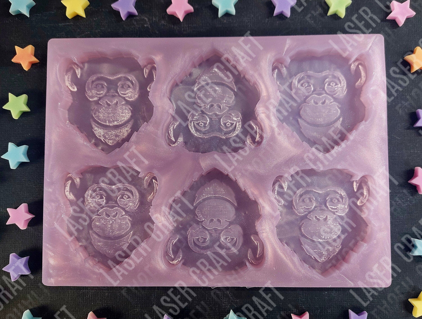 Monkey/Chimp Head Animal Silicone Mould