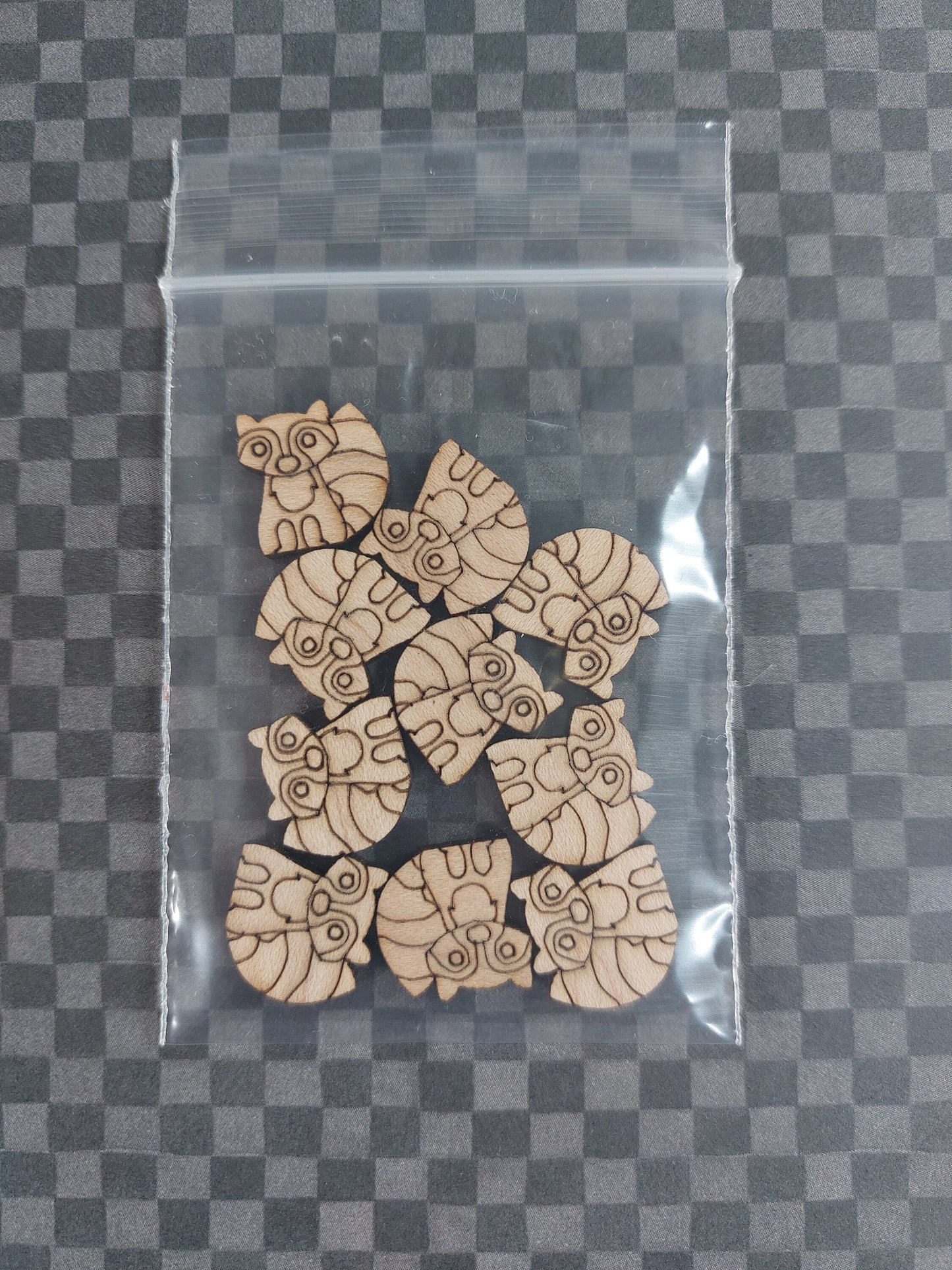 Earrings Raccoon, Laser Cut Solid Maple Wood Raccoon Earring Blanks, Jewellery Making