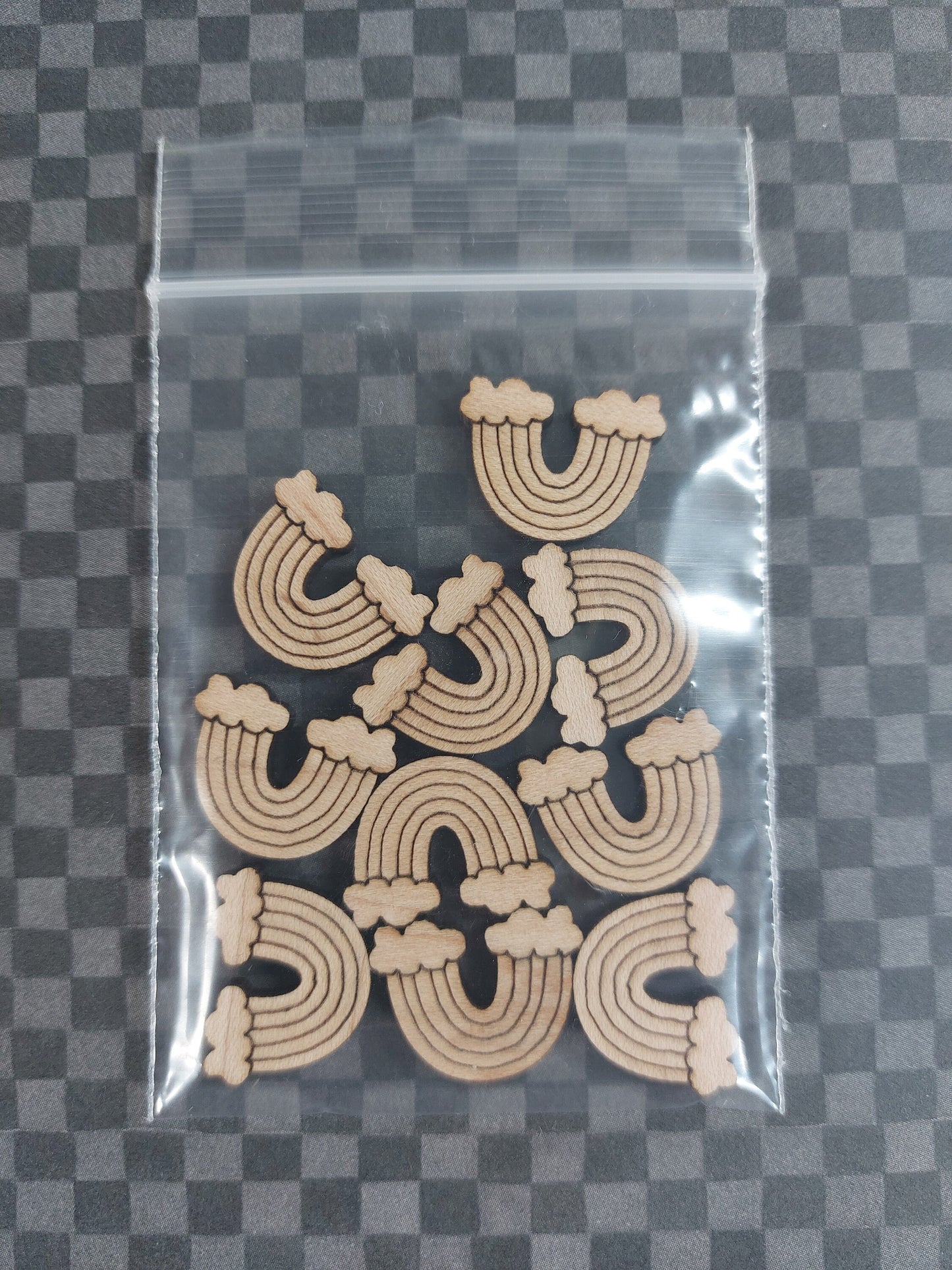 Earrings Rainbow, Laser Cut Solid Maple Wood Rainbow Earring Blanks, Jewellery Making