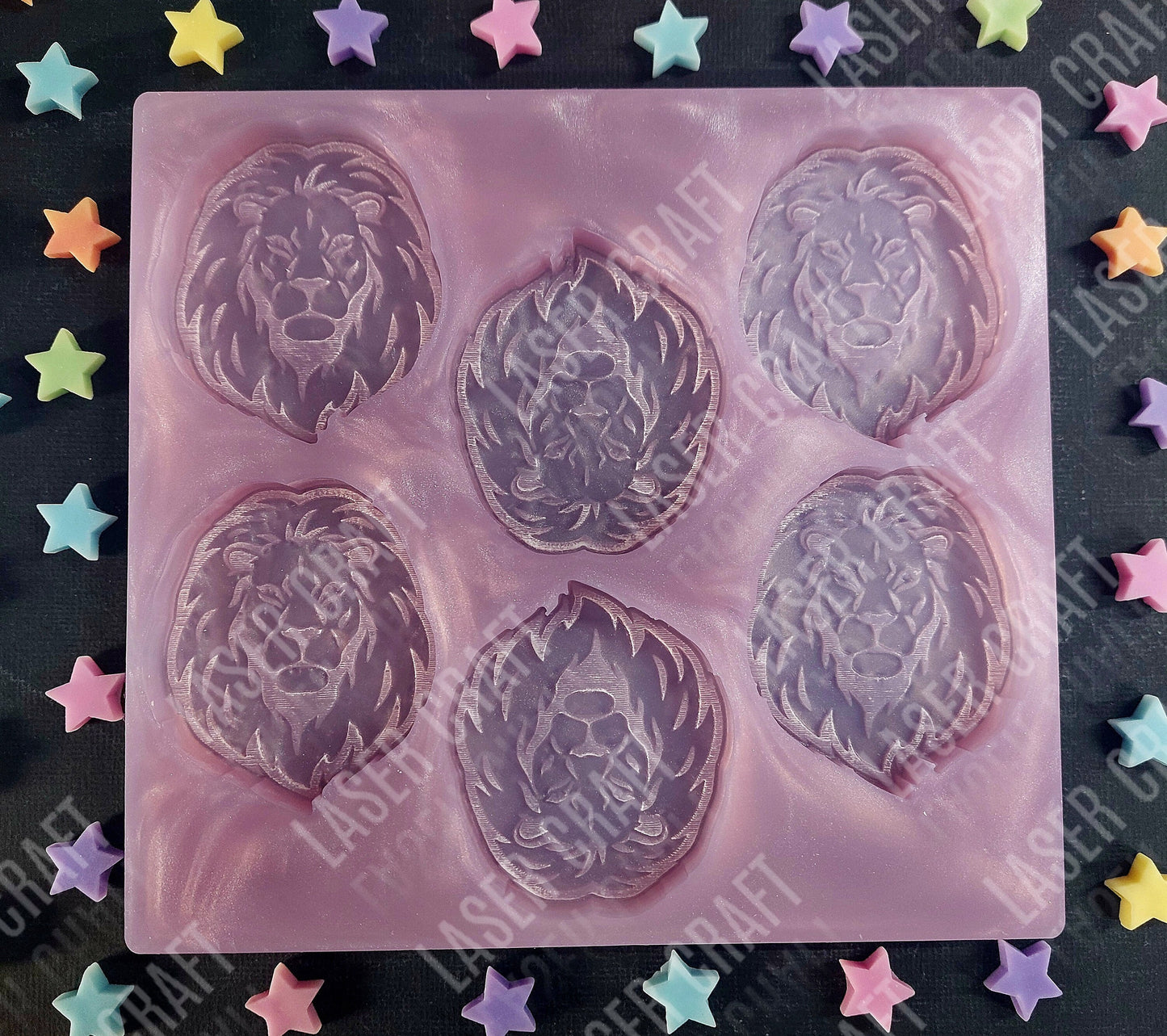 Lion Head Animal Silicone Mould