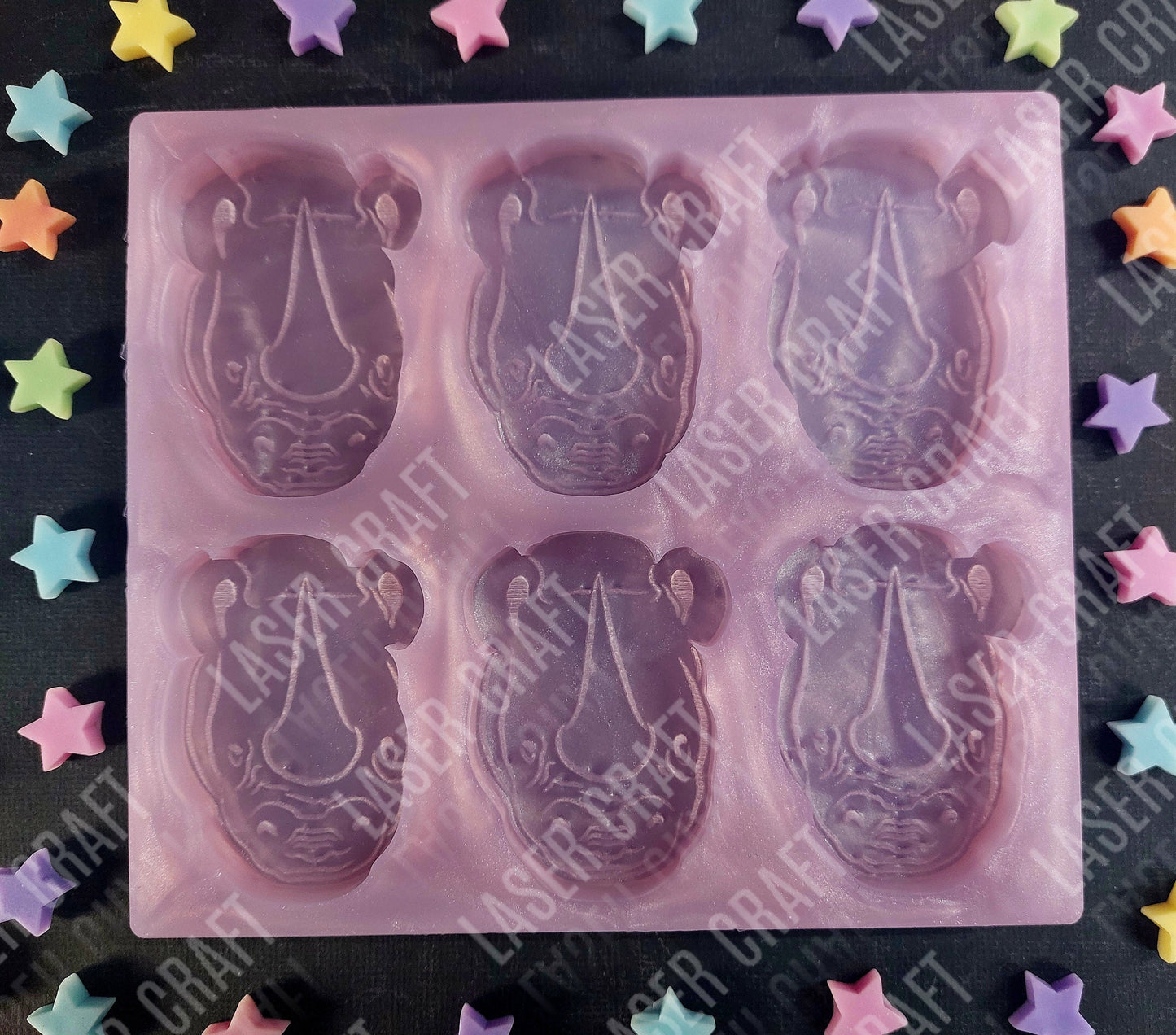 Rhino Head Animal Silicone Mould