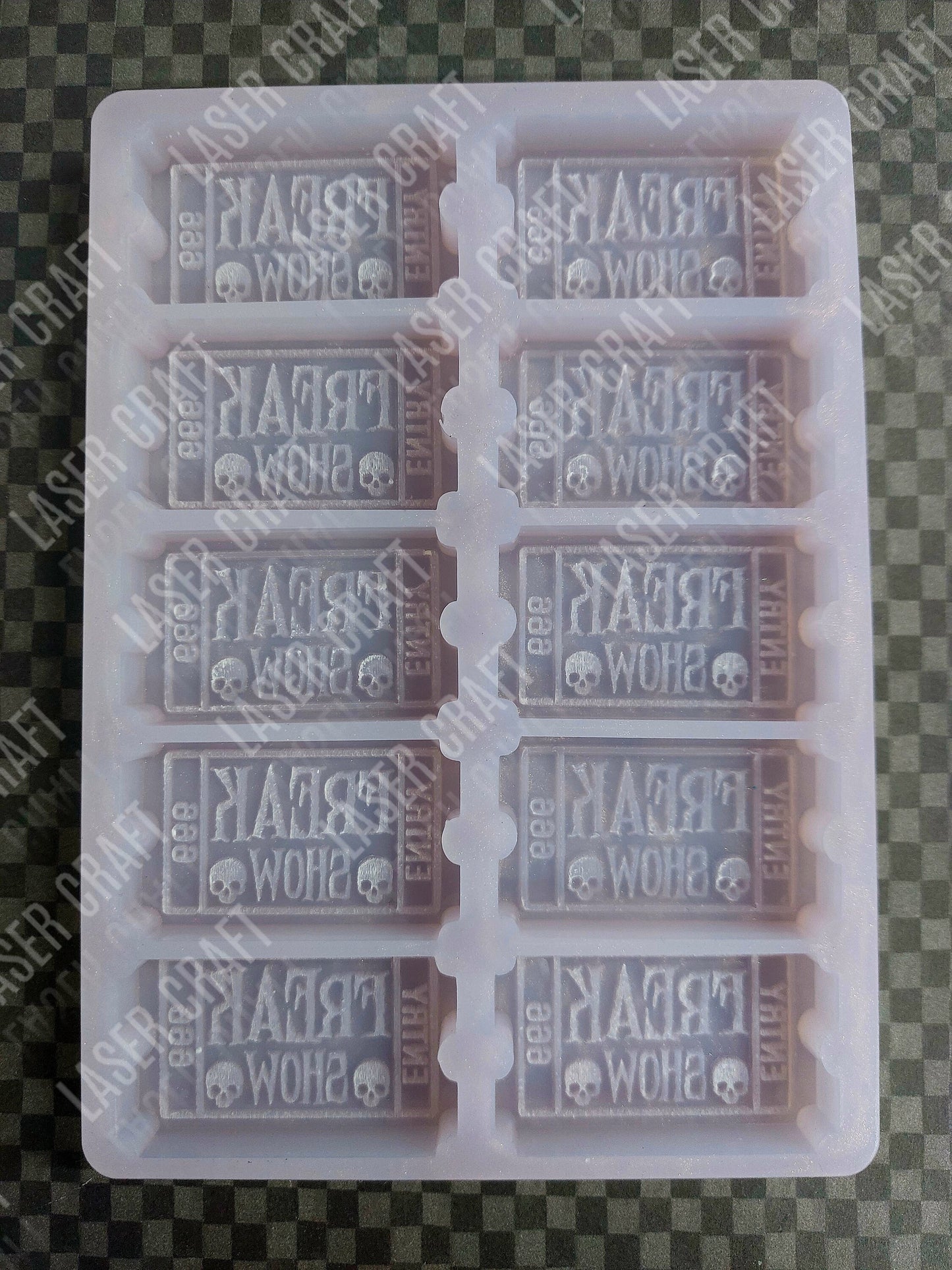 Freak Show 10 Cell Silicone Mould for wax, soap resin etc