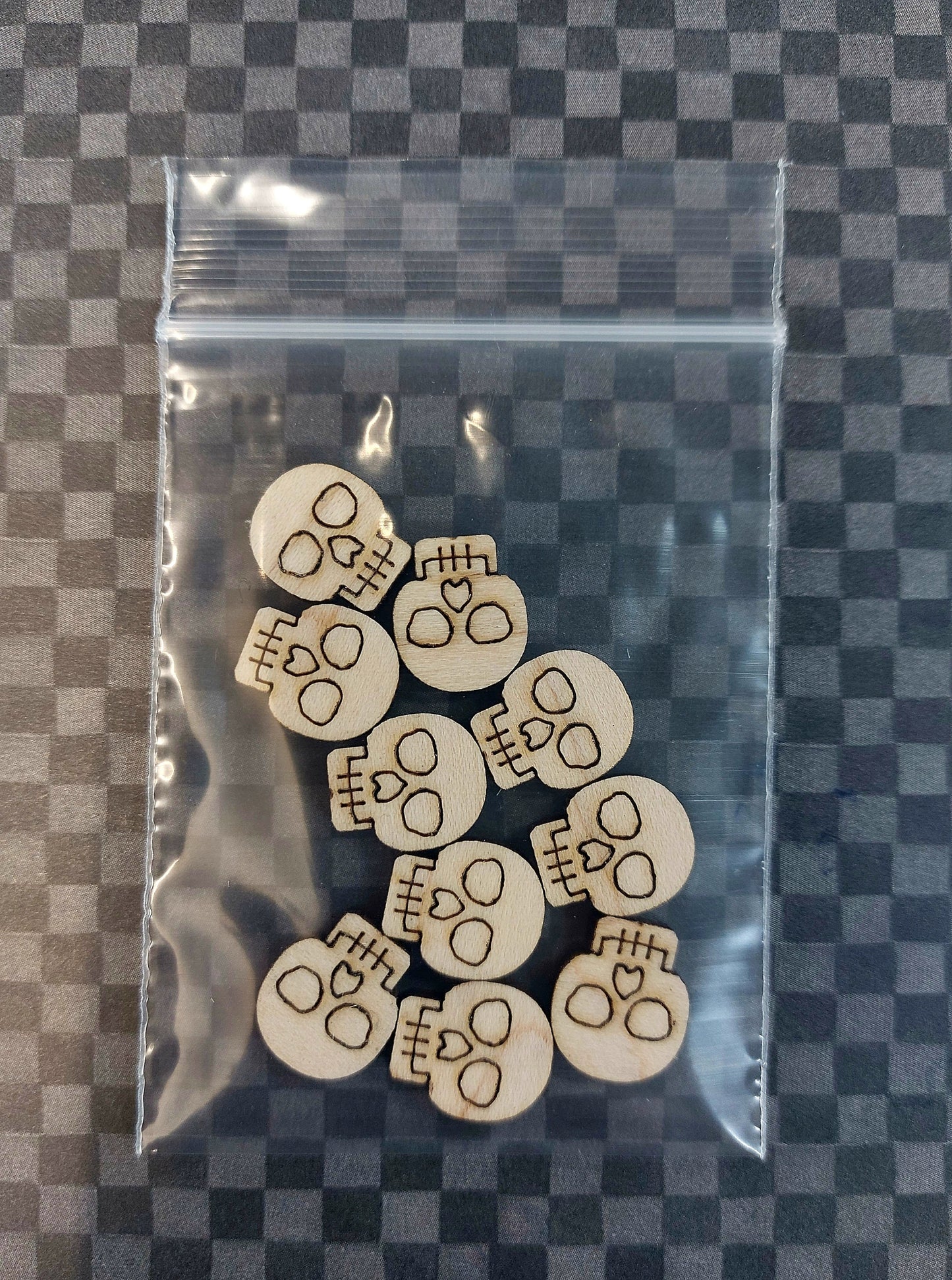 Earrings Skull, Laser Cut Solid Maple Wood Skull Earring Blanks, Jewellery Making