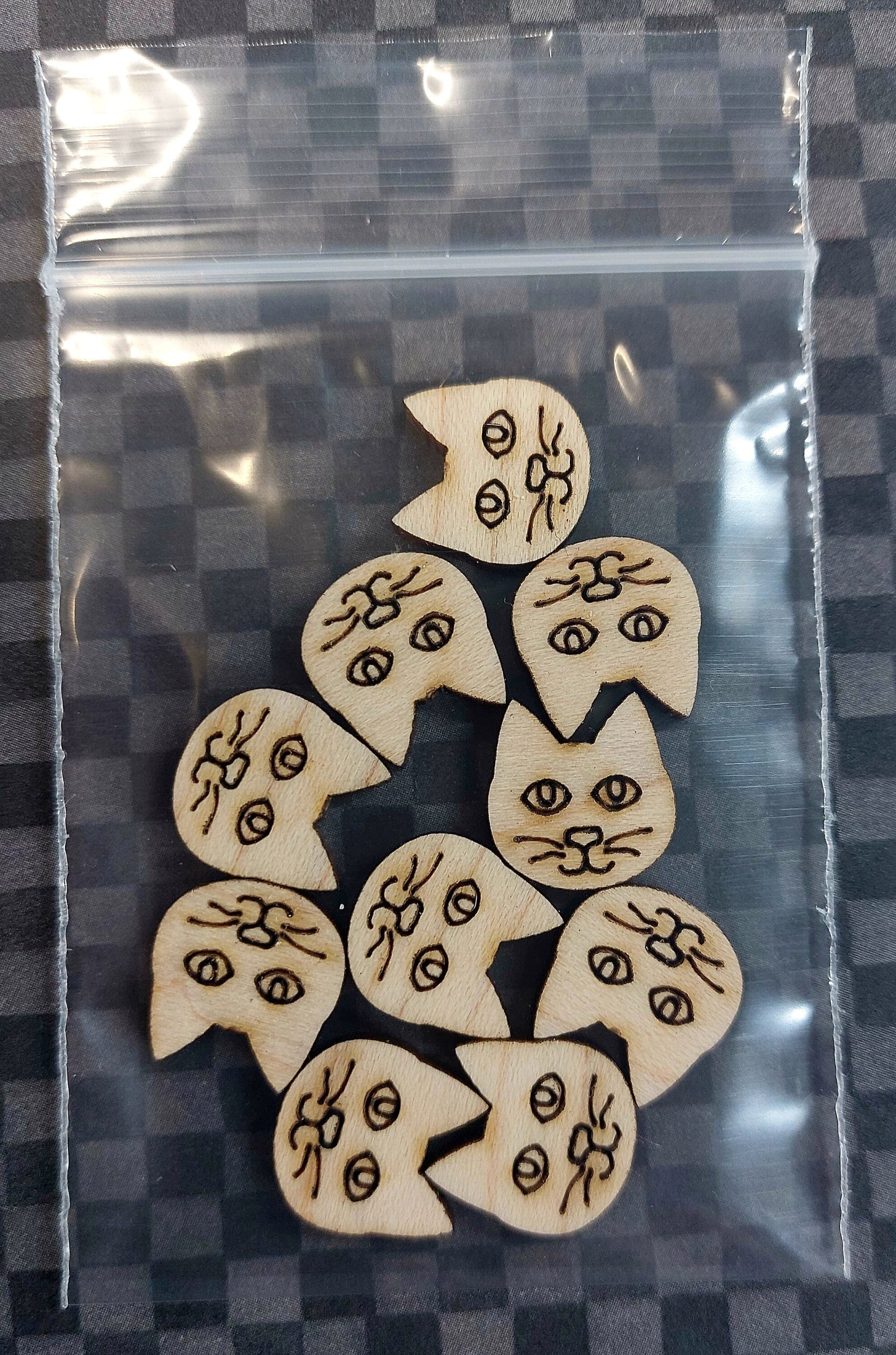 Earrings Cat, Laser Cut Solid Maple Wood Cat Earring Blanks, Jewellery Making
