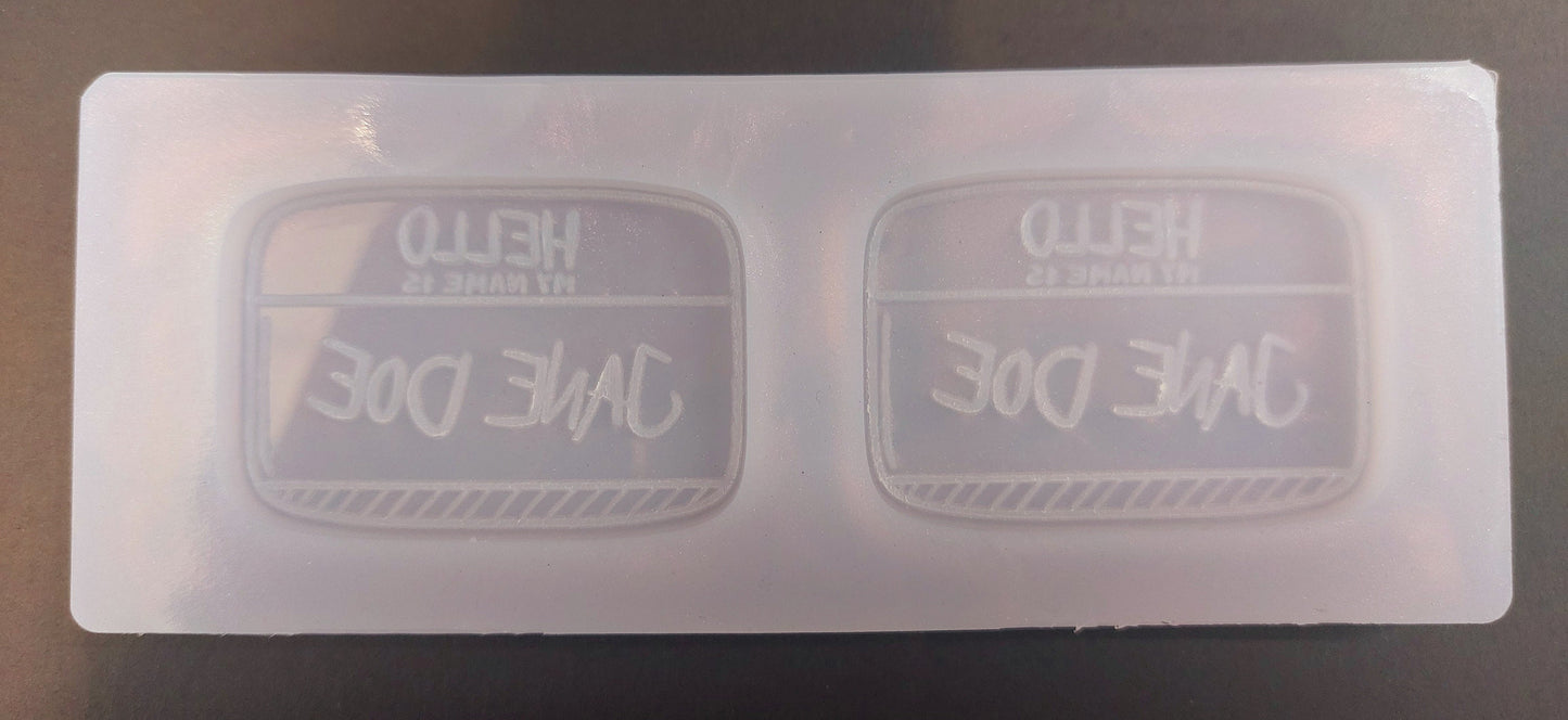 Jane Doe Tag 5mm Thick Resin Mould