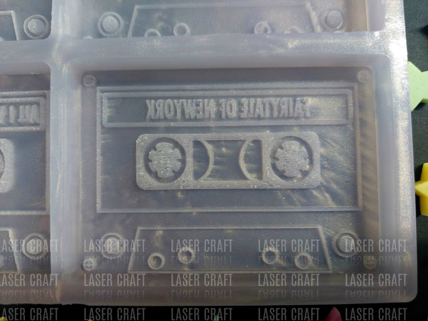 Christmas Cassette Tape Mould for wax, resin, soap etc