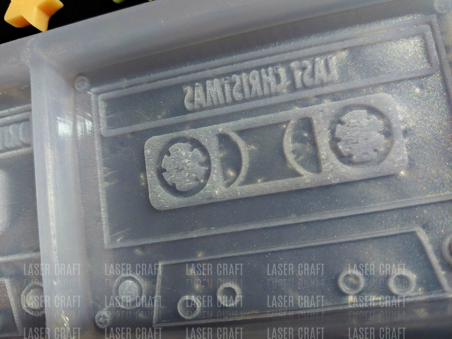 Christmas Cassette Tape Mould for wax, resin, soap etc