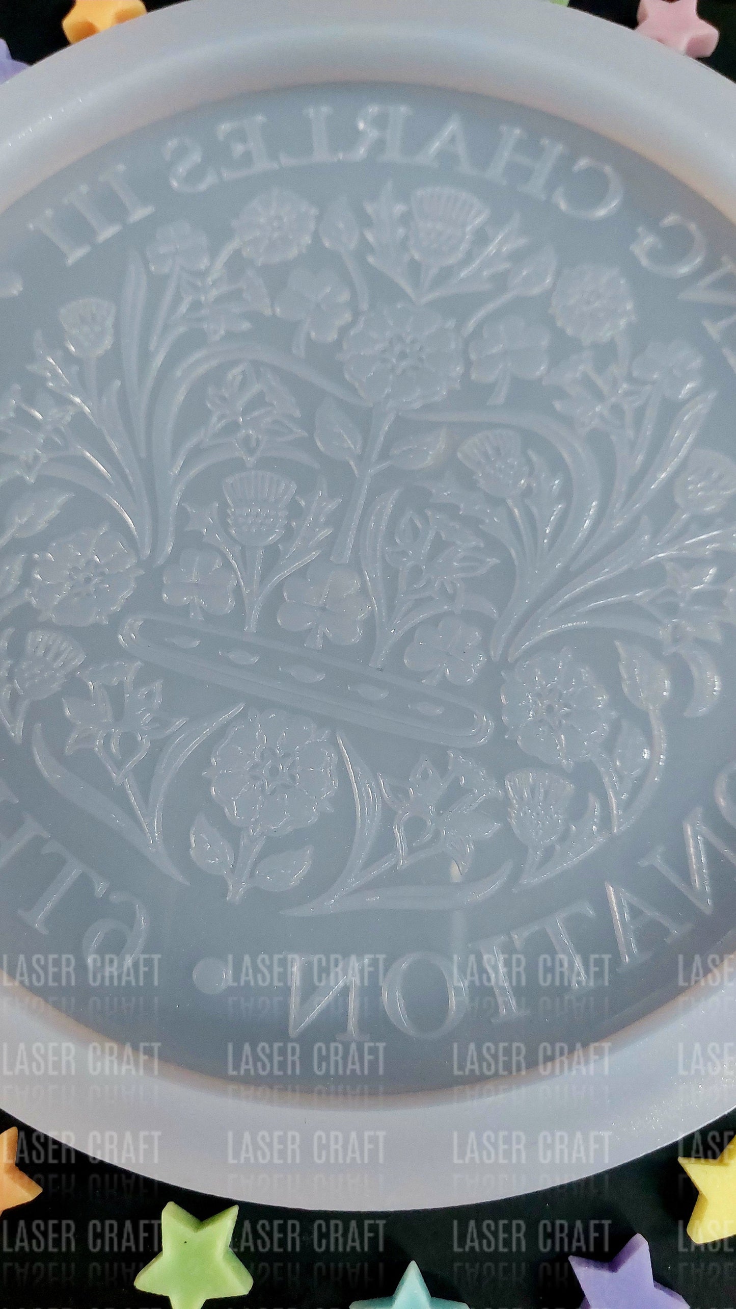 King Coronation Large Disc Mould for wax, resin, jesmonite etc