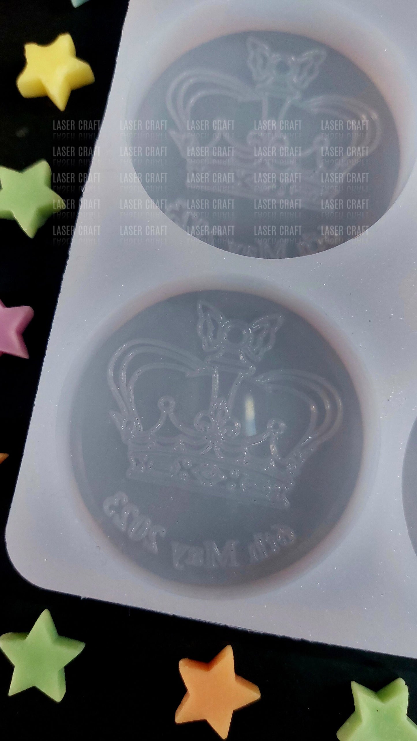 King Coronation 6 Cell Disc Mould for wax, resin, jesmonite etc