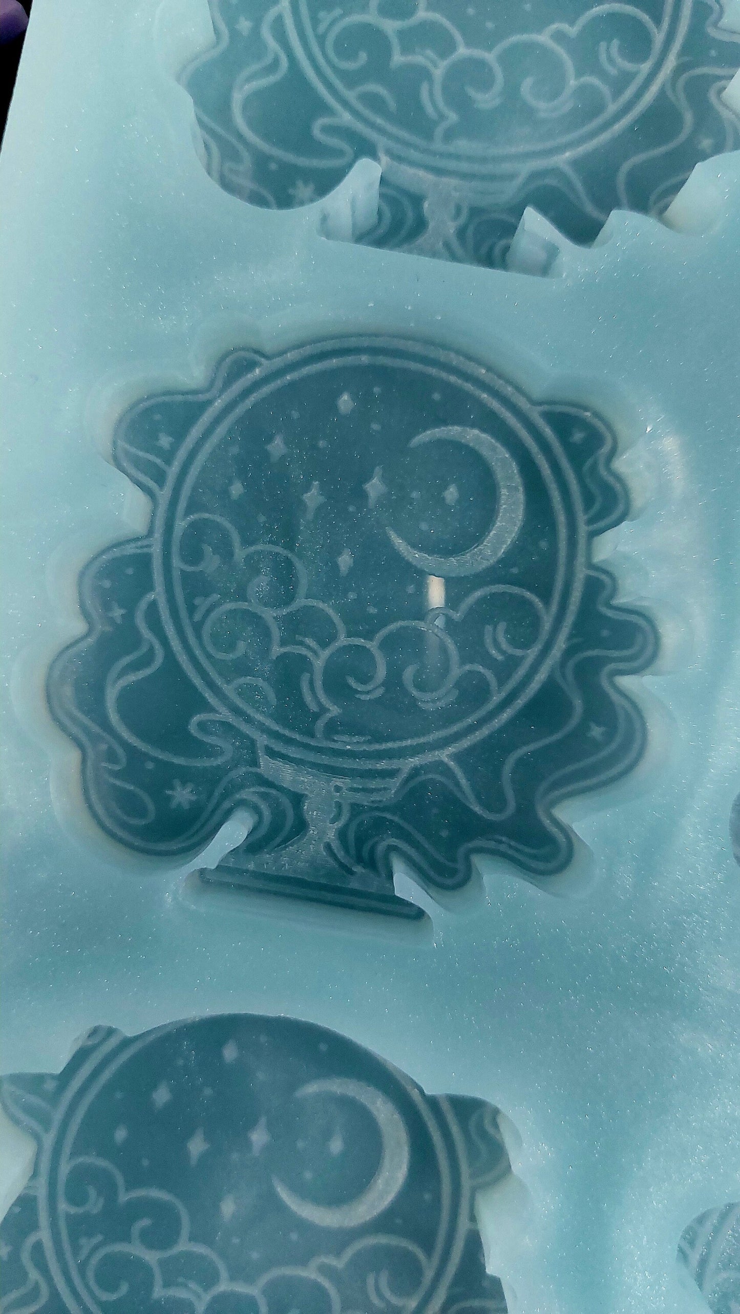 Crystal Ball 6 Cell Mould for wax, resin, jesmonite etc