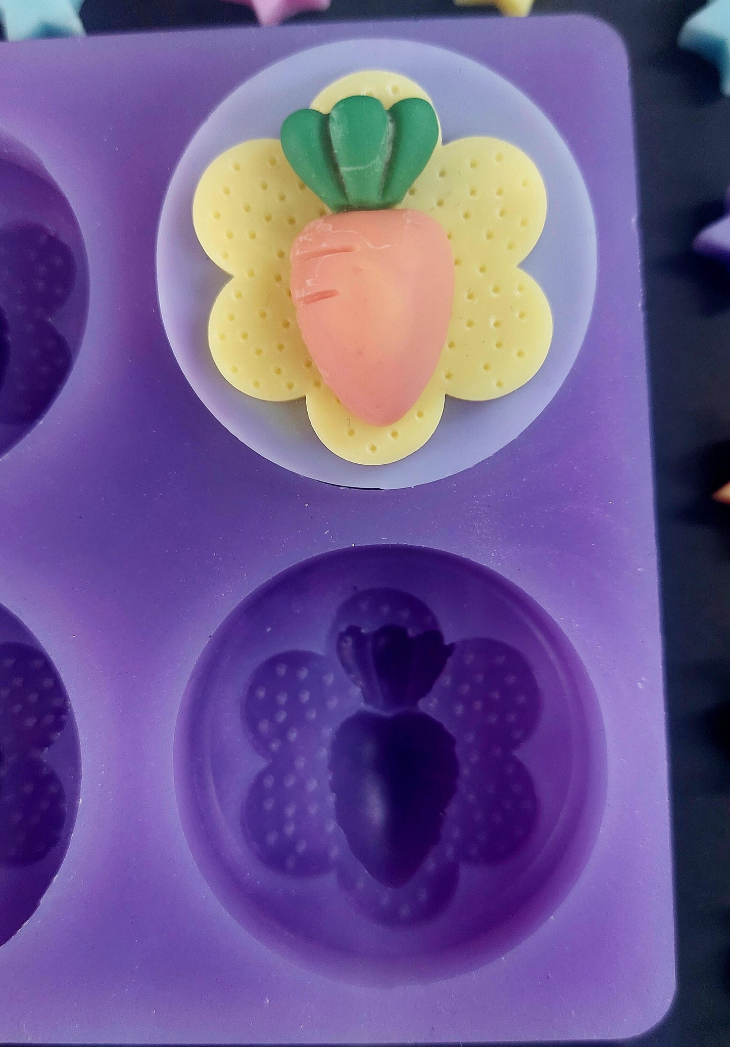 Carrot Tops Silicone Mould for wax, resin, jesmonite, soap etc